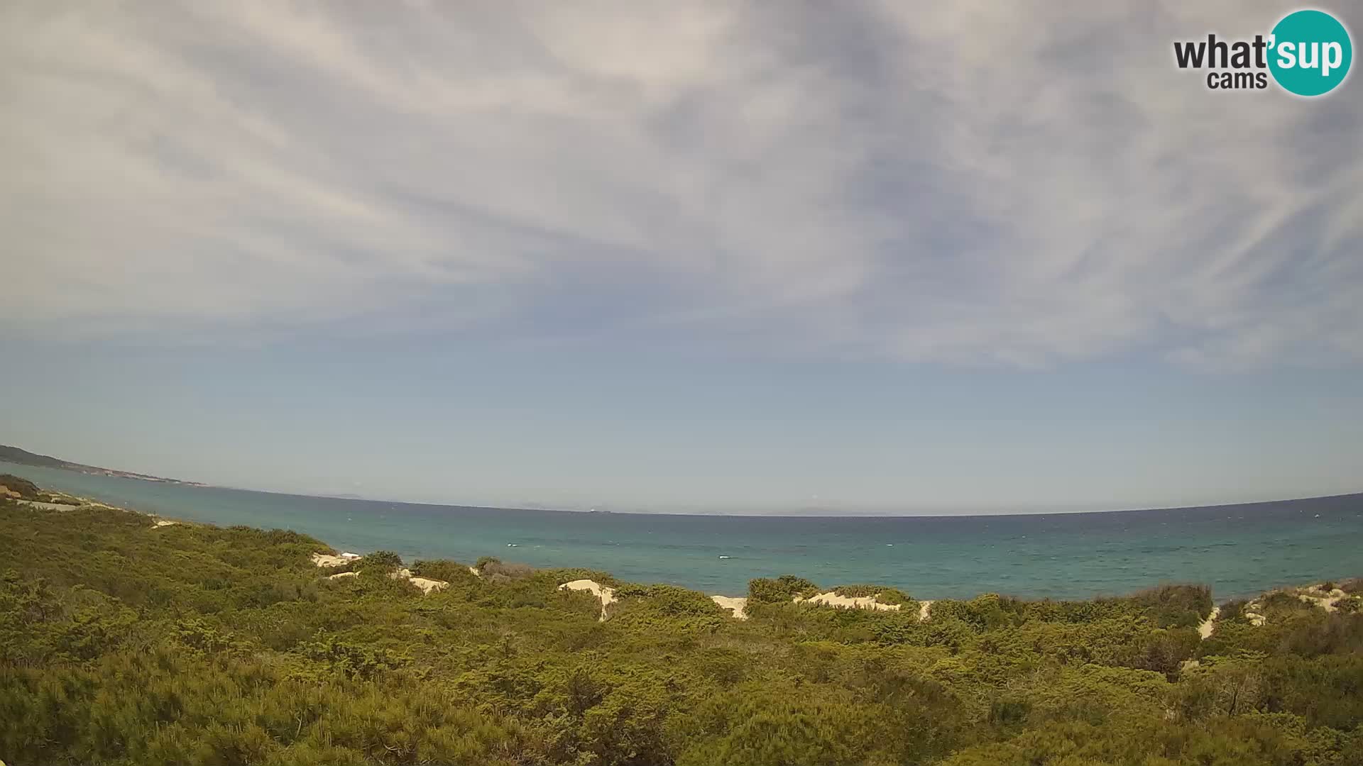 Villaplatamona, Panoramablick auf den Golf von Asinara, Platamona, Sorso, Sardinien – Live-Webcam
