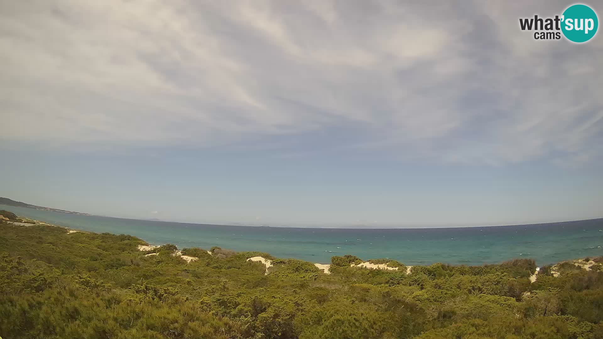 Villaplatamona, Panoramablick auf den Golf von Asinara, Platamona, Sorso, Sardinien – Live-Webcam