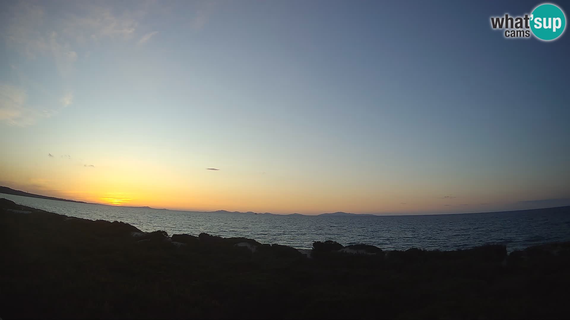 Villaplatamona, panoramski pogled na zaliv Asinara, Platamona, Sorso, Sardinija – spletna kamera v živo