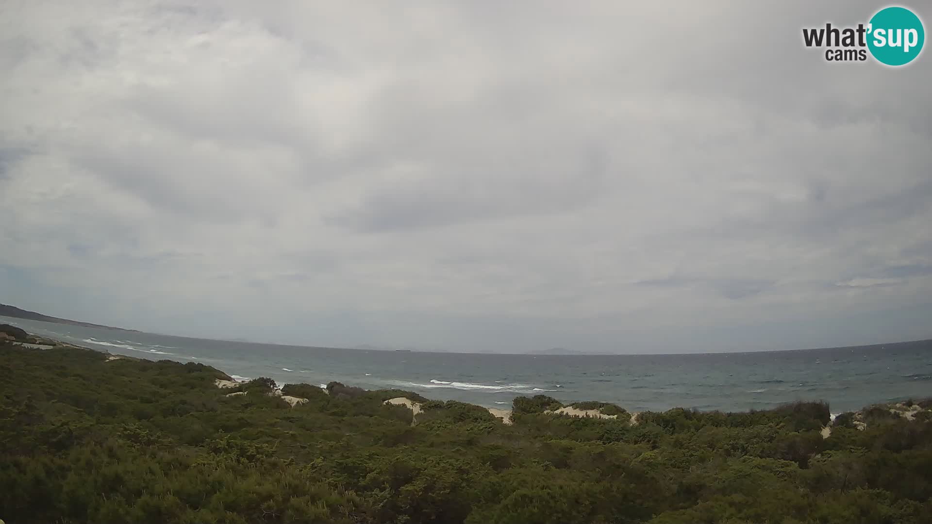 Villaplatamona, panoramski pogled na zaljev Asinara, Platamona, Sorso, Sardinija – web kamera uživo
