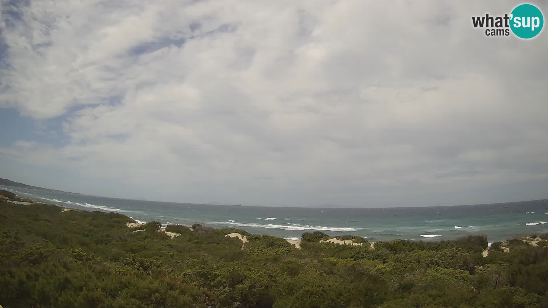 Villaplatamona, vista panoramica sul Golfo dell’Asinara, Platamona, Sorso, Sardegna – live webcam