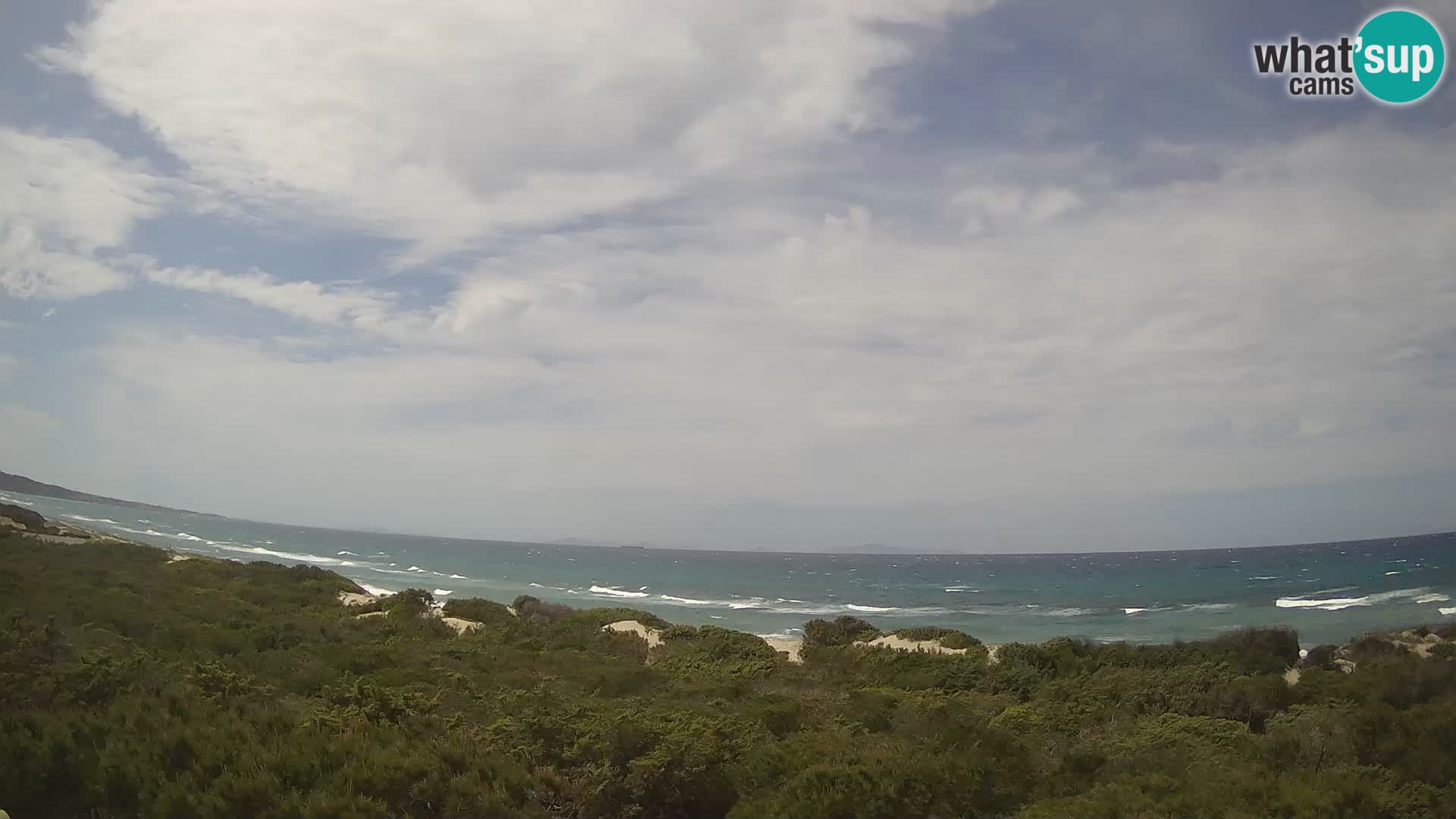 Villaplatamona, vista panoramica sul Golfo dell’Asinara, Platamona, Sorso, Sardegna – live webcam