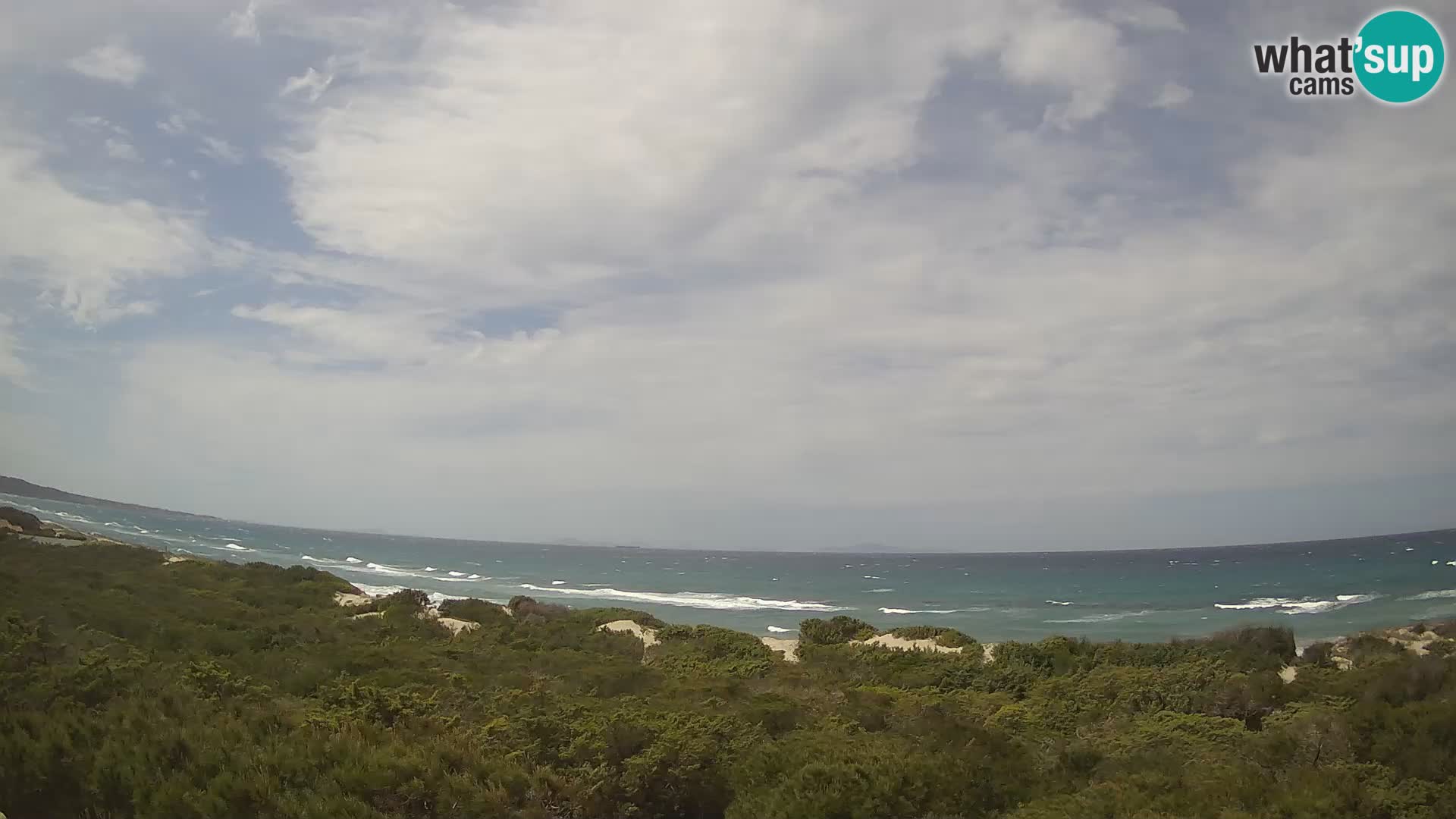 Villaplatamona, vista panoramica sul Golfo dell’Asinara, Platamona, Sorso, Sardegna – live webcam
