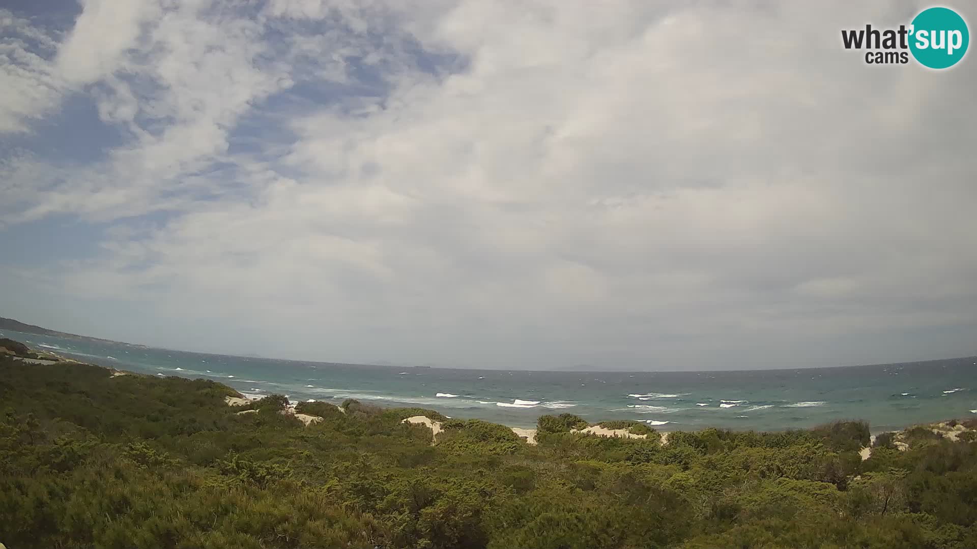 Villaplatamona, panoramic view of the Gulf of Asinara, Platamona, Sorso, Sardinia – live webcam