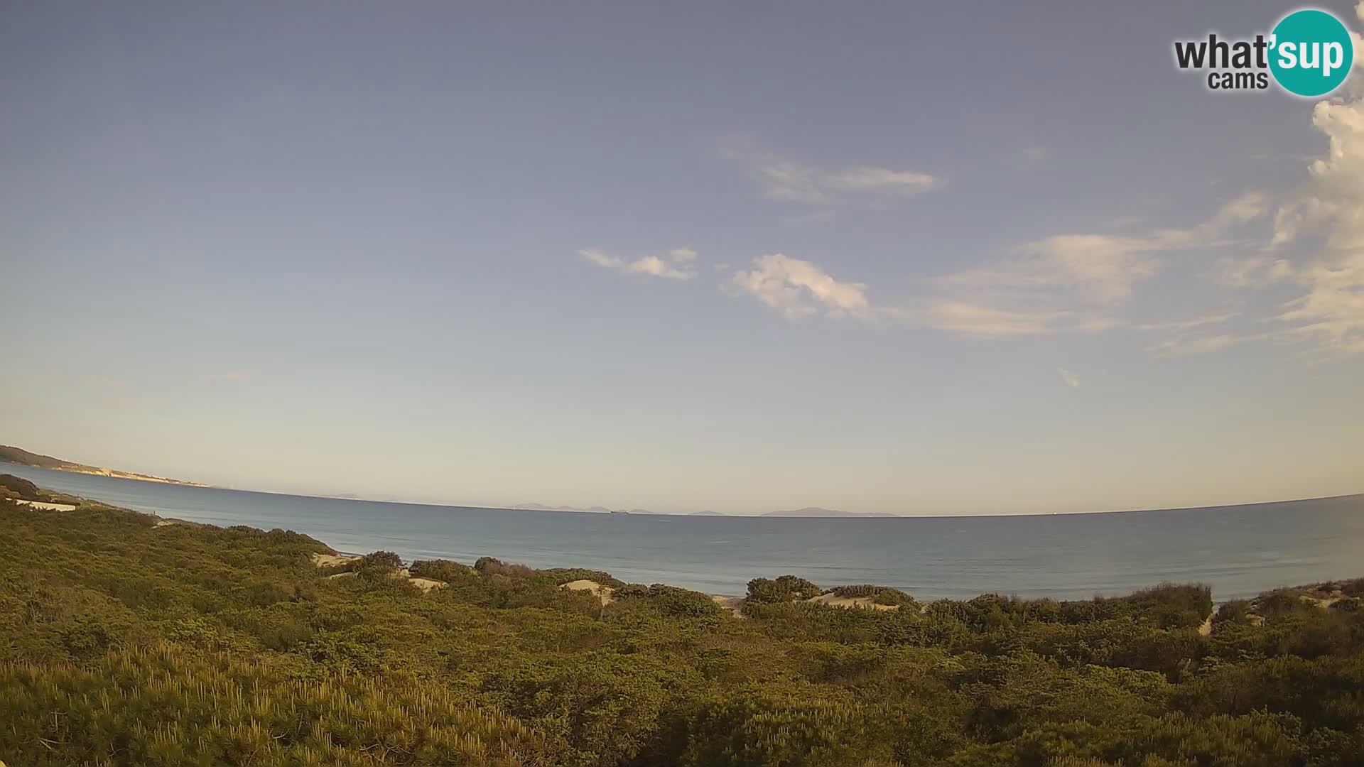 Villaplatamona, vista panoramica sul Golfo dell’Asinara, Platamona, Sorso, Sardegna – live webcam