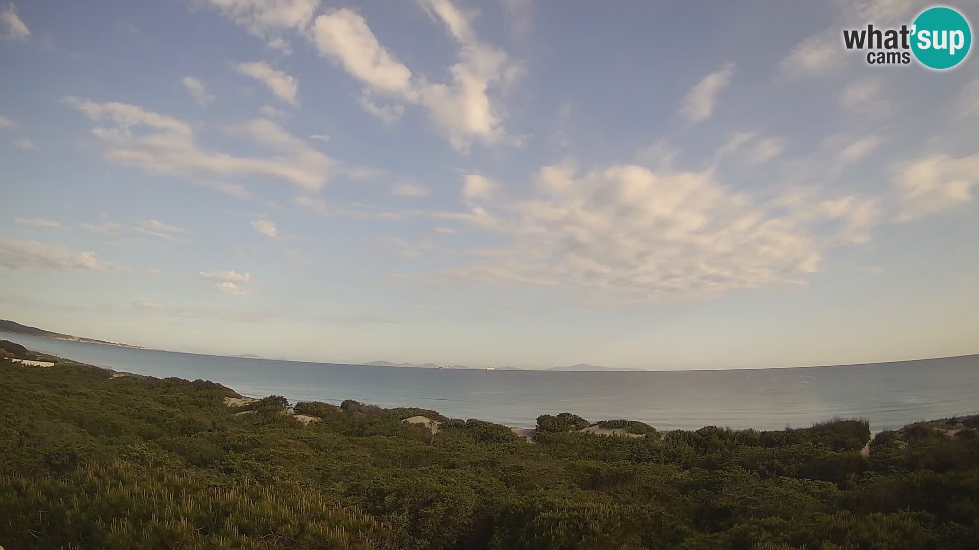 Villaplatamona, panoramski pogled na zaliv Asinara, Platamona, Sorso, Sardinija – spletna kamera v živo