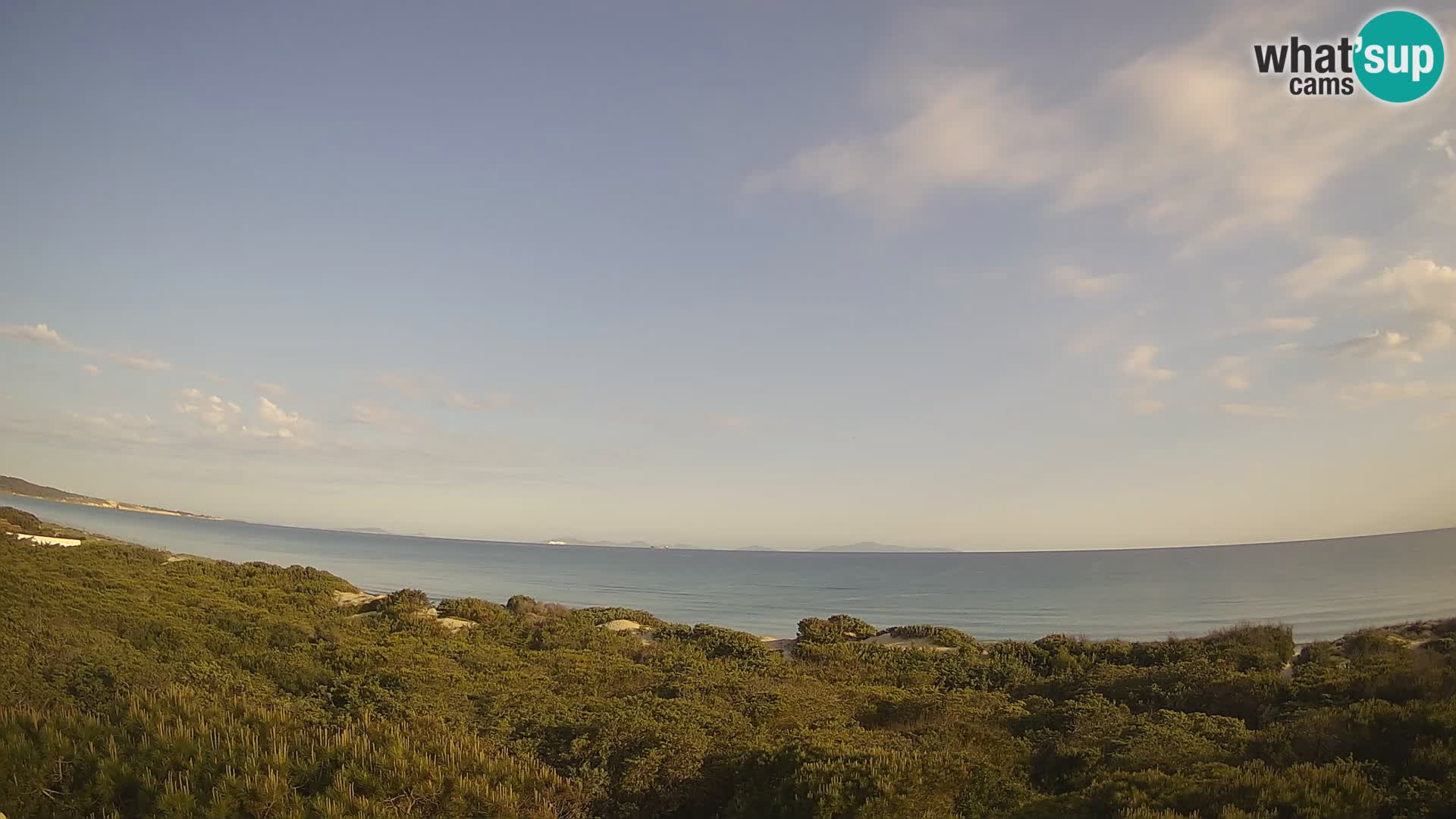 Villaplatamona, panoramski pogled na zaliv Asinara, Platamona, Sorso, Sardinija – spletna kamera v živo