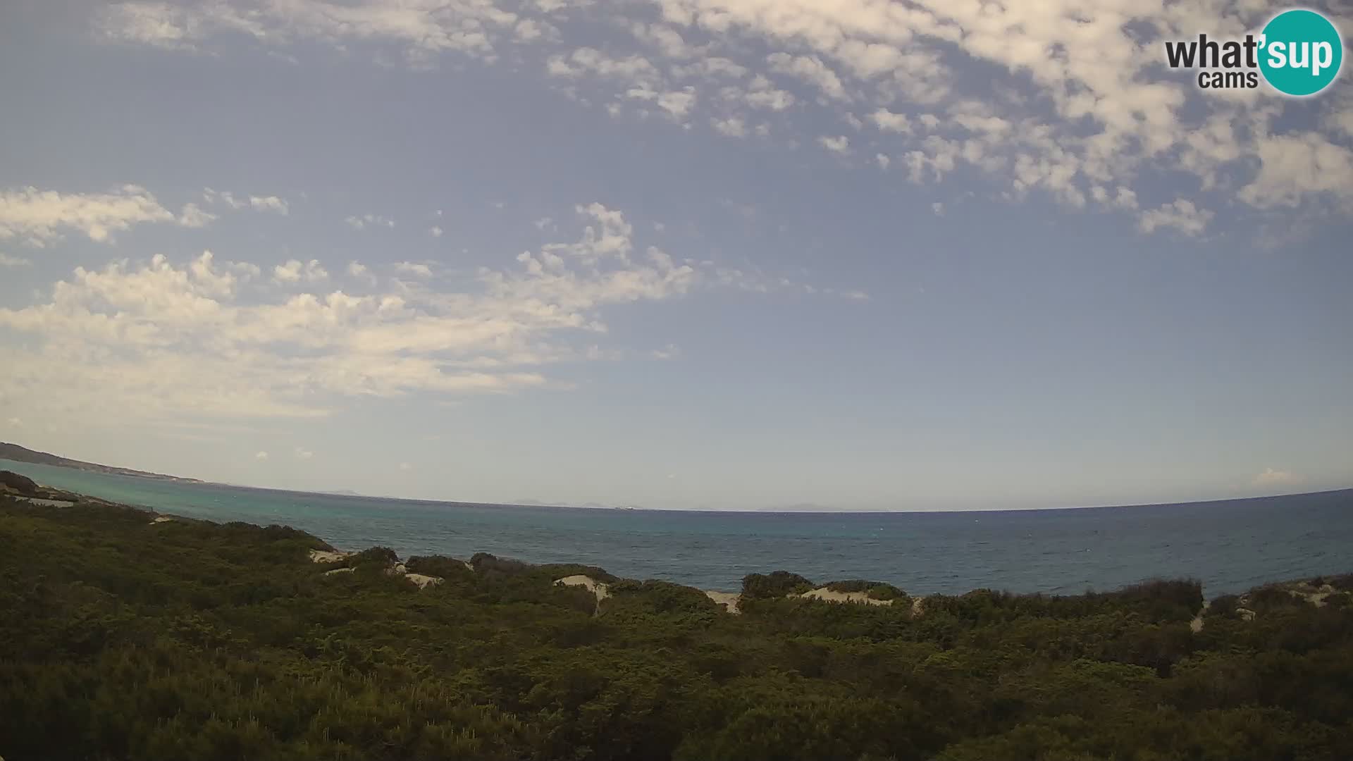 Villaplatamona, Panoramablick auf den Golf von Asinara, Platamona, Sorso, Sardinien – Live-Webcam