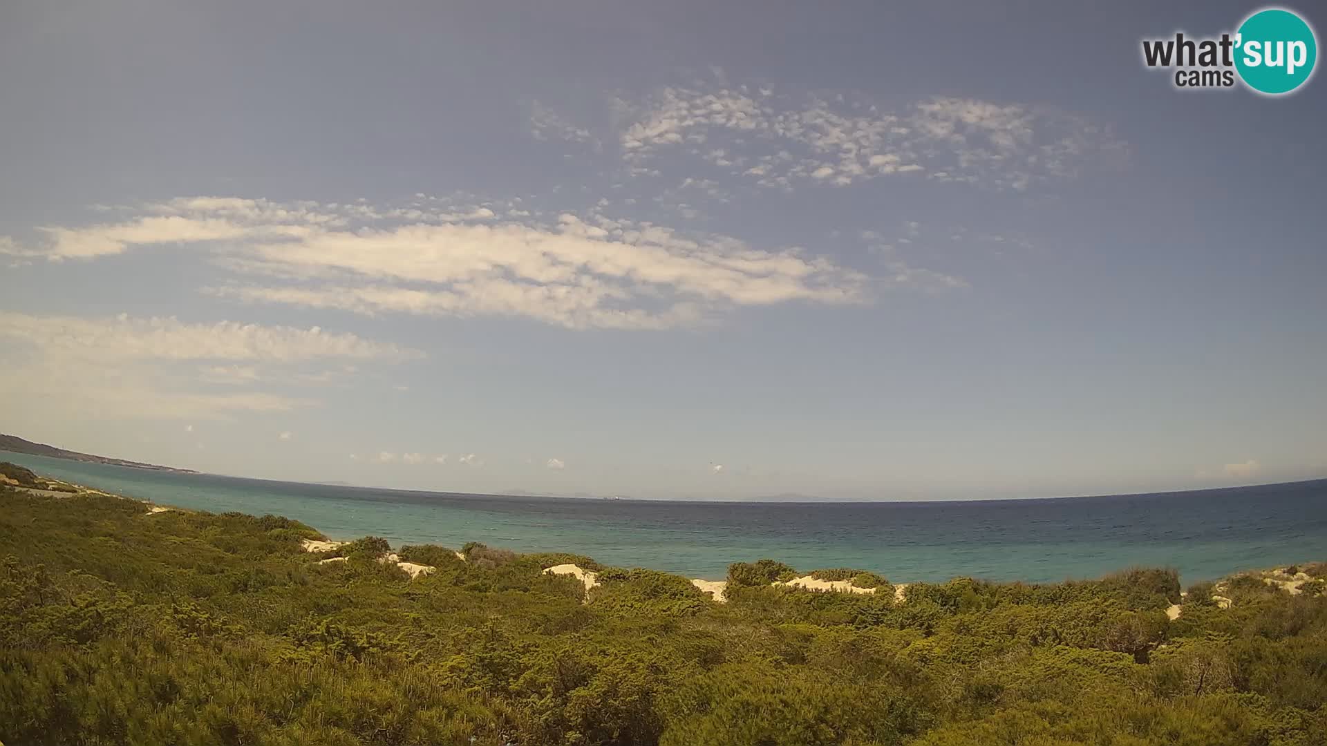 Villaplatamona, panoramic view of the Gulf of Asinara, Platamona, Sorso, Sardinia – live webcam