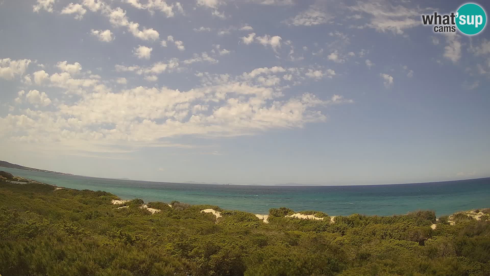 Villaplatamona, panoramski pogled na zaliv Asinara, Platamona, Sorso, Sardinija – spletna kamera v živo