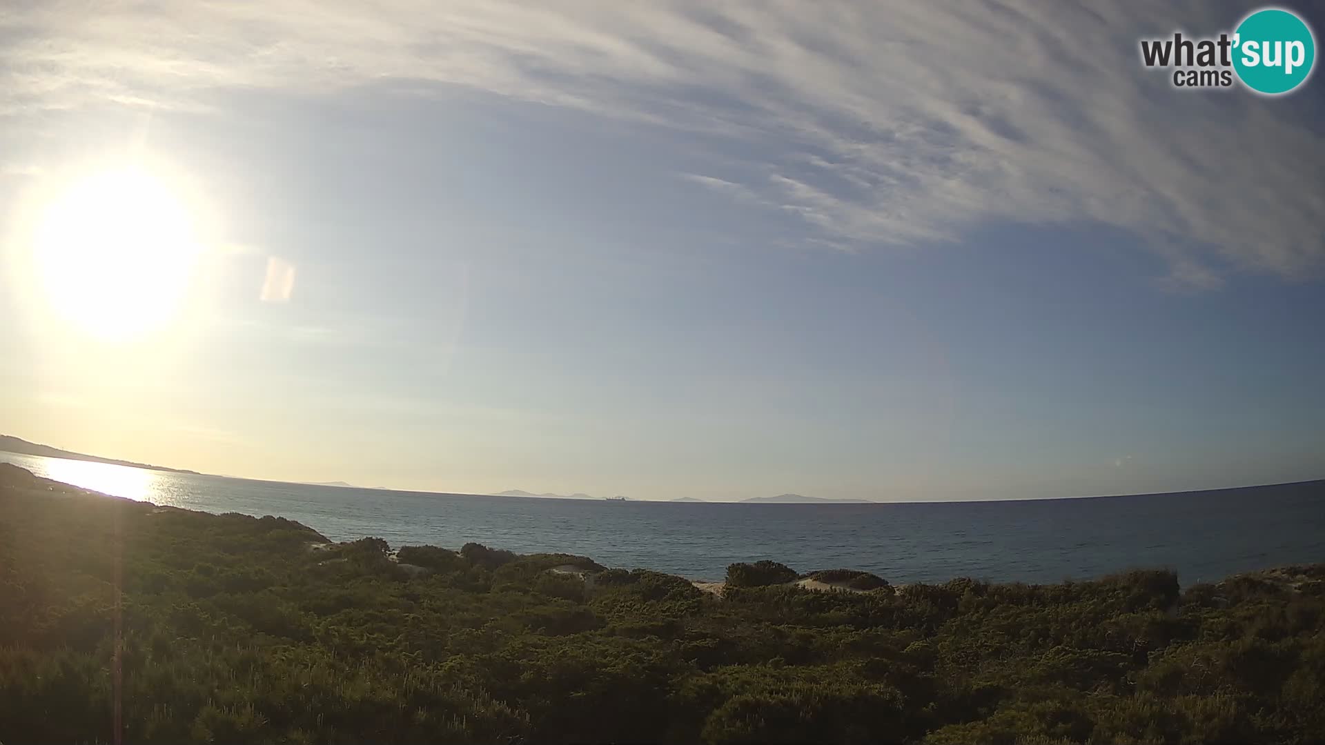 Villaplatamona, vue panoramique sur le golfe de l’Asinara, Platamona, Sorso, Sardaigne – webcam en direct
