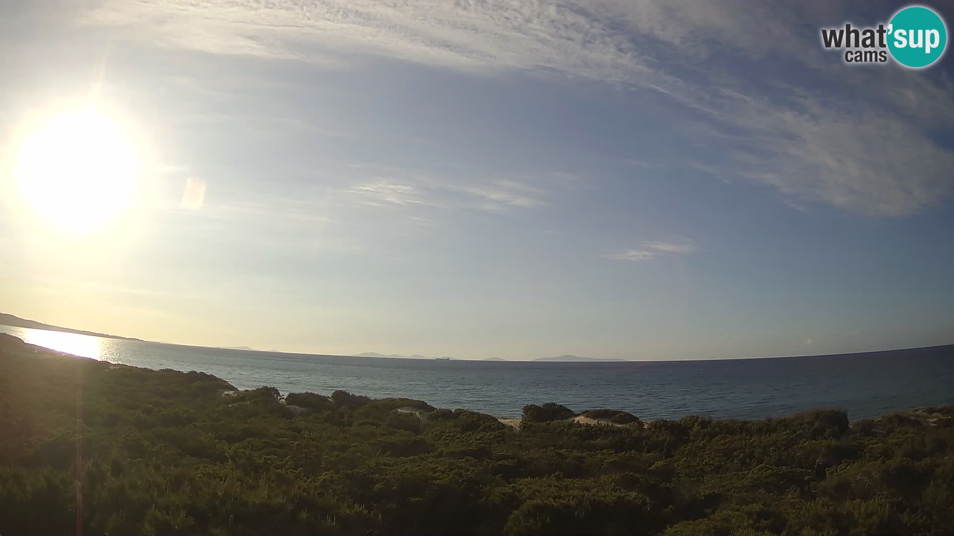 Villaplatamona, vista panoramica sul Golfo dell’Asinara, Platamona, Sorso, Sardegna – live webcam