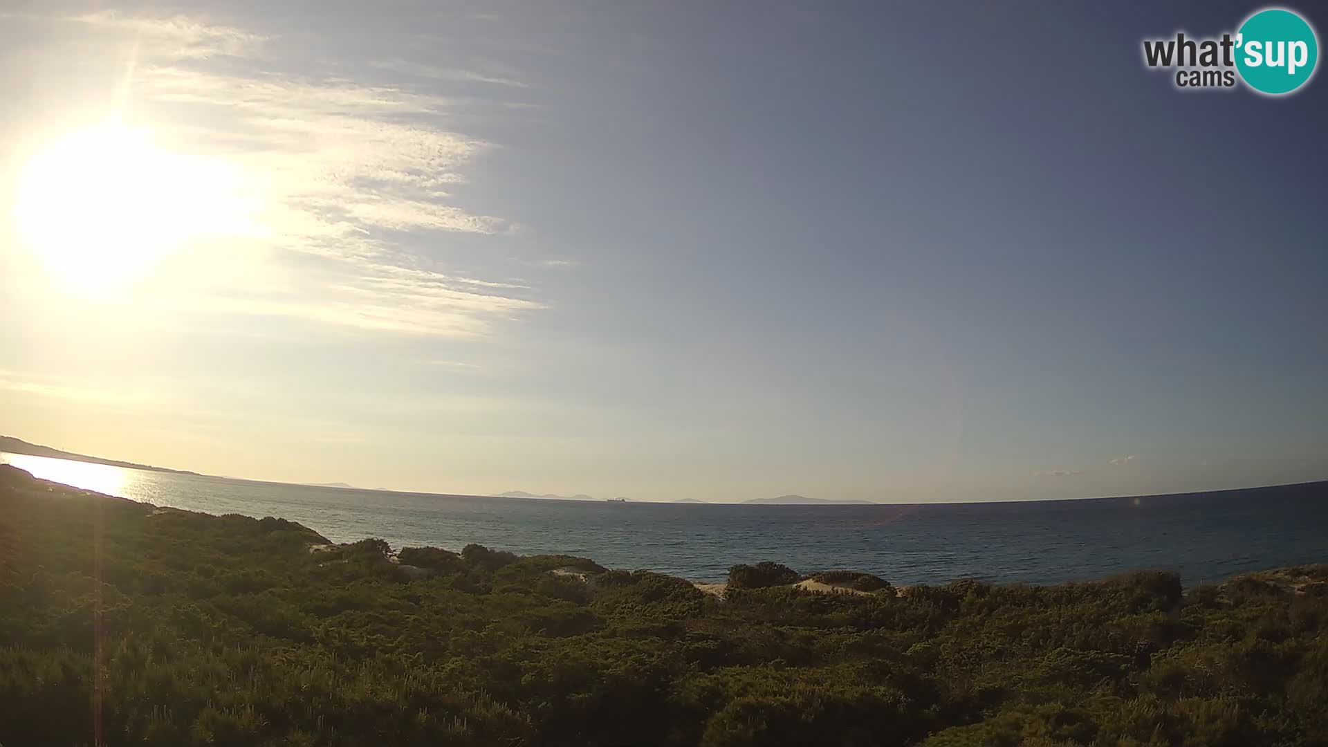 Villaplatamona, panoramic view of the Gulf of Asinara, Platamona, Sorso, Sardinia – live webcam