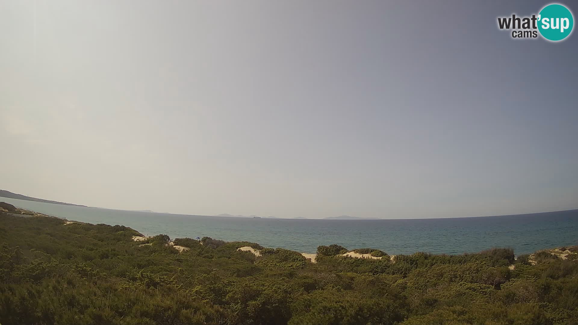 Villaplatamona, panoramski pogled na zaliv Asinara, Platamona, Sorso, Sardinija – spletna kamera v živo