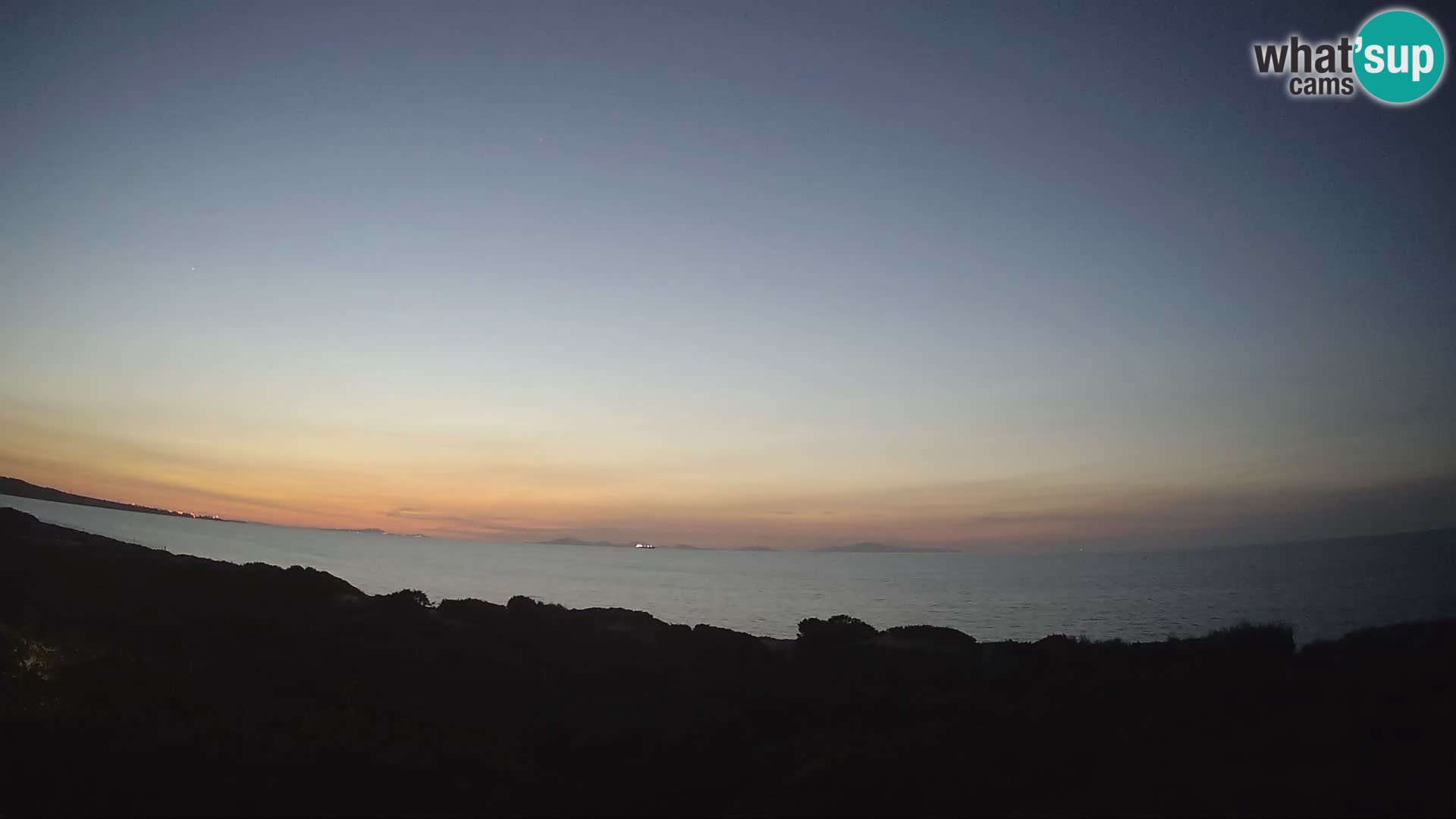 Villaplatamona, panoramski pogled na zaljev Asinara, Platamona, Sorso, Sardinija – web kamera uživo
