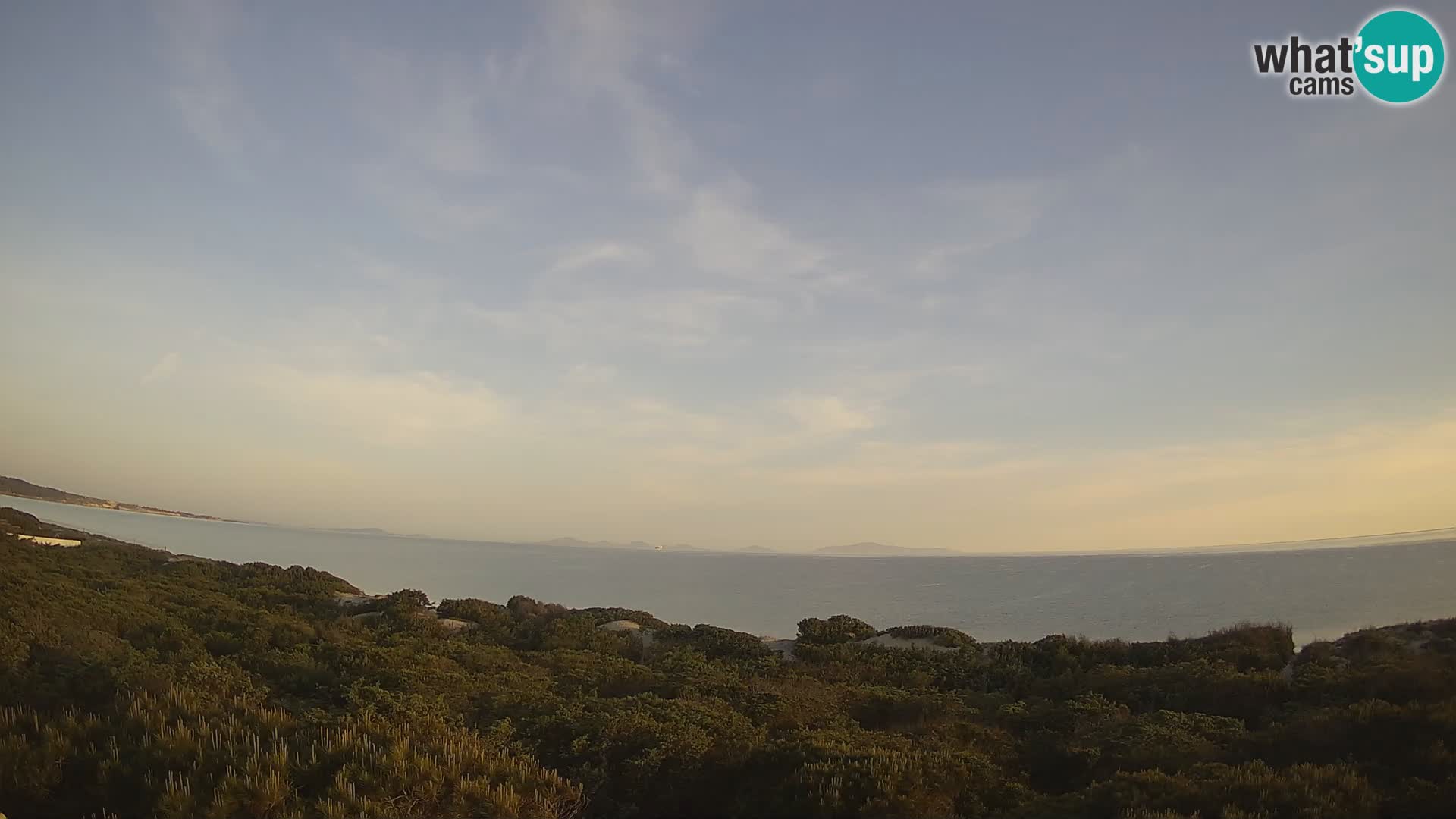Villaplatamona, panoramski pogled na zaliv Asinara, Platamona, Sorso, Sardinija – spletna kamera v živo