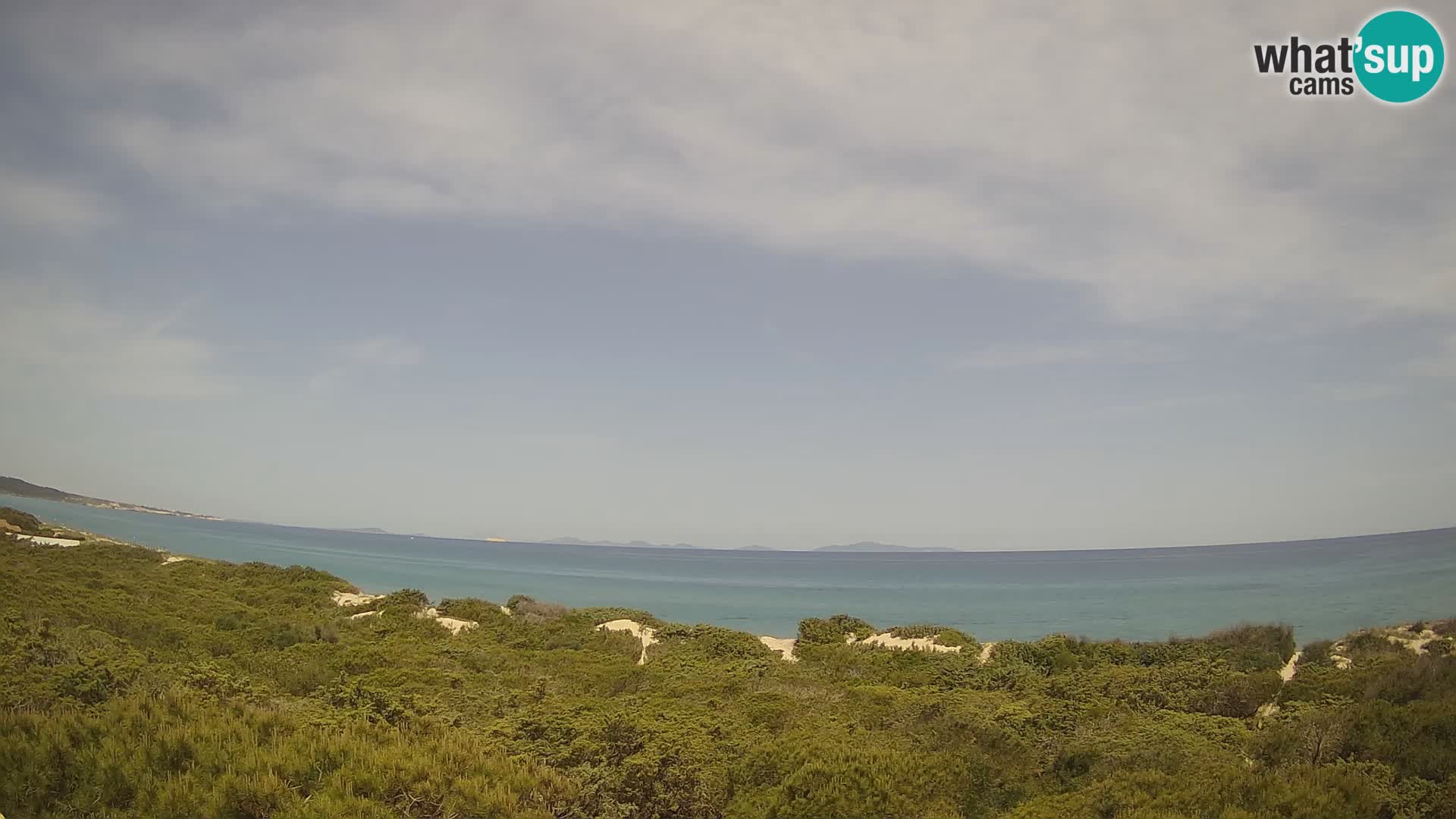 Villaplatamona, vista panoramica sul Golfo dell’Asinara, Platamona, Sorso, Sardegna – live webcam