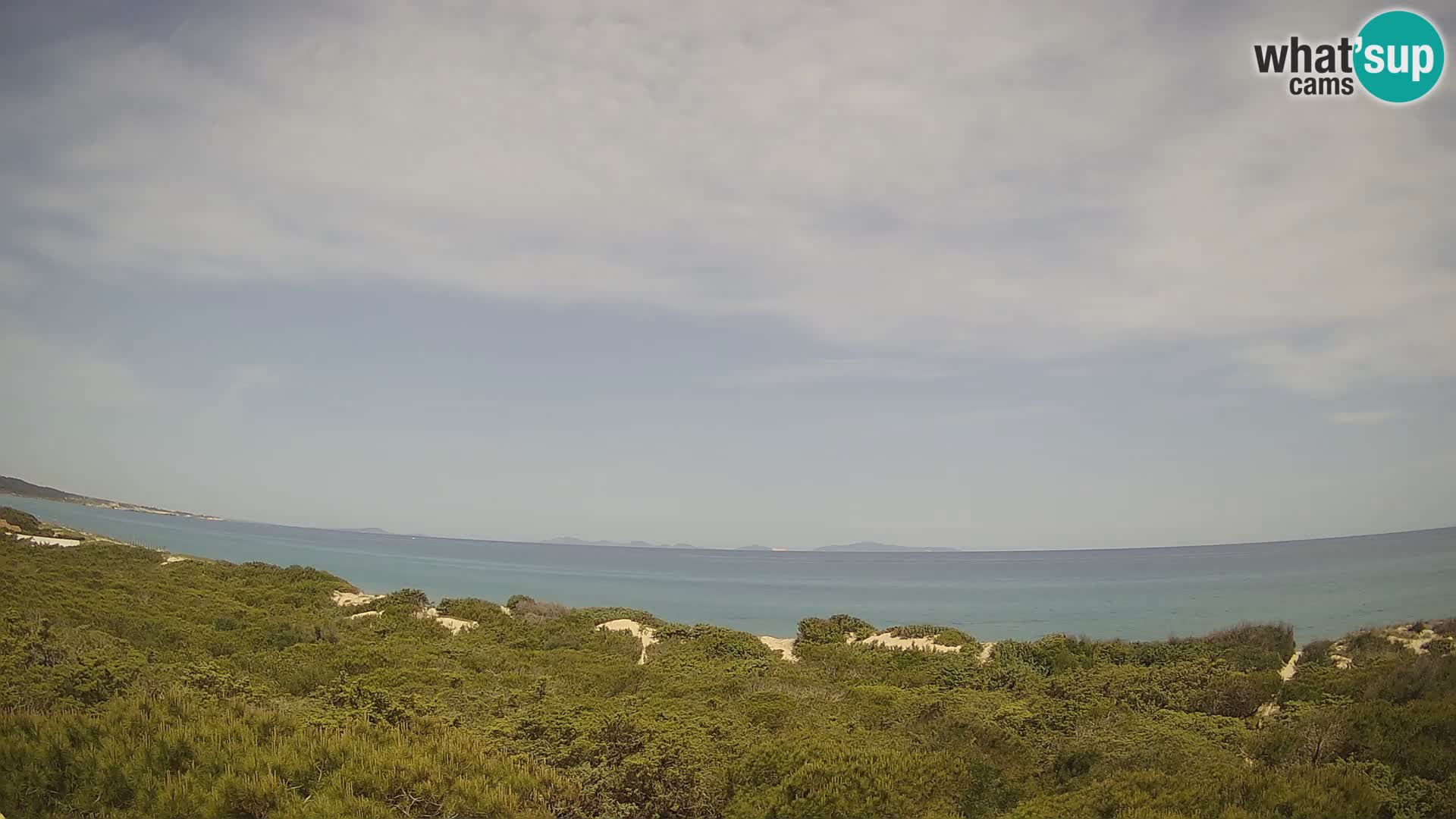 Villaplatamona, panoramski pogled na zaliv Asinara, Platamona, Sorso, Sardinija – spletna kamera v živo