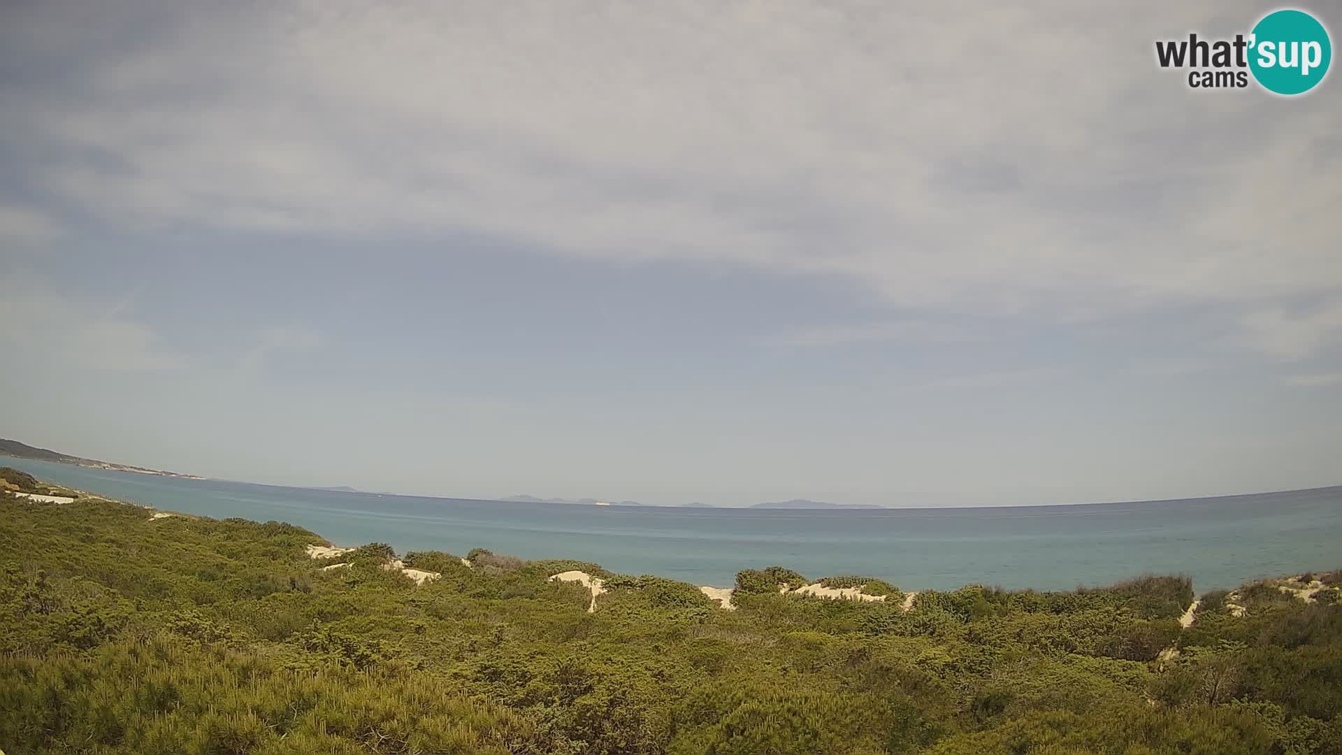 Villaplatamona, vue panoramique sur le golfe de l’Asinara, Platamona, Sorso, Sardaigne – webcam en direct