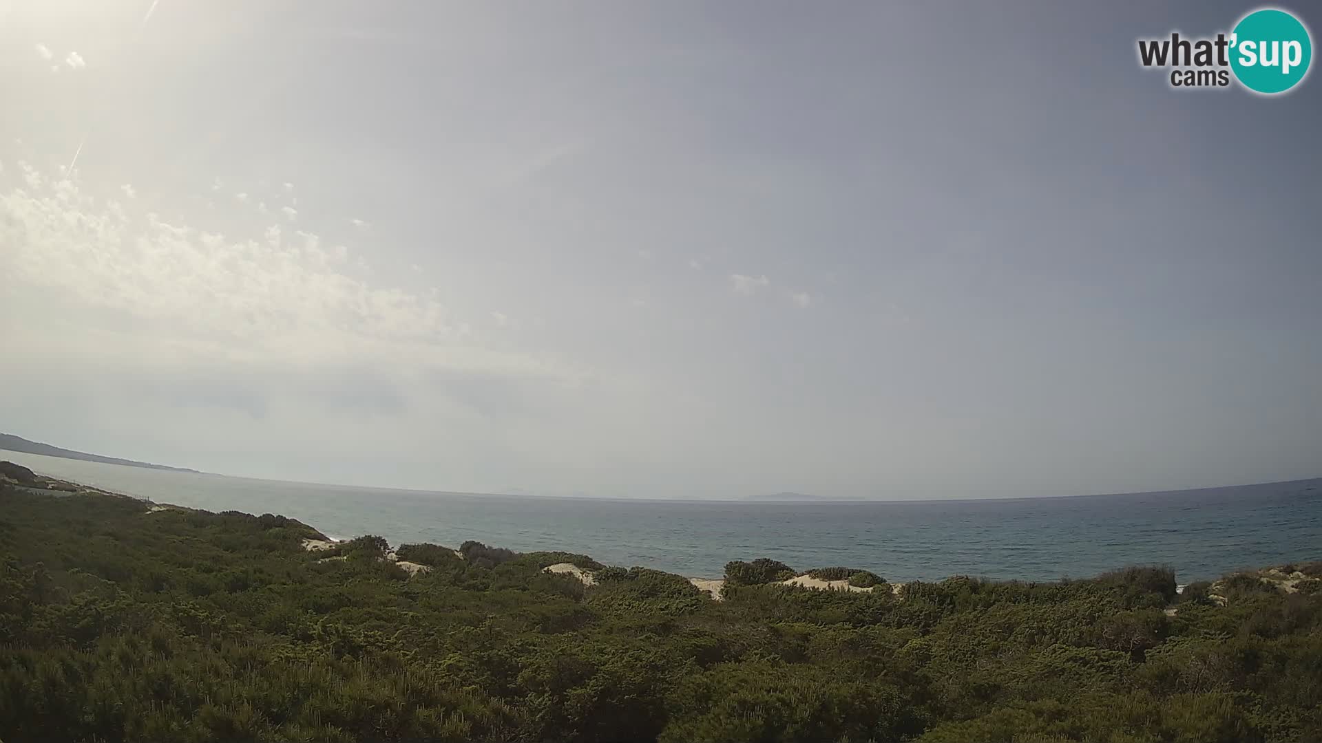 Villaplatamona, panoramski pogled na zaliv Asinara, Platamona, Sorso, Sardinija – spletna kamera v živo