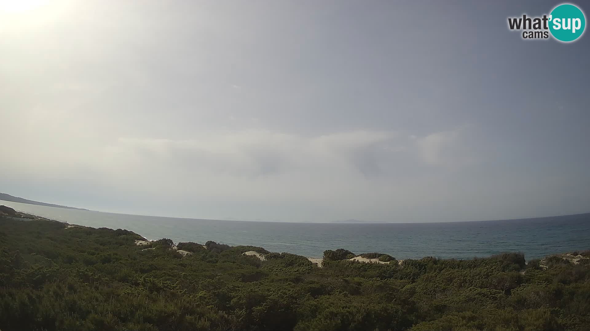 Villaplatamona, panoramski pogled na zaljev Asinara, Platamona, Sorso, Sardinija – web kamera uživo