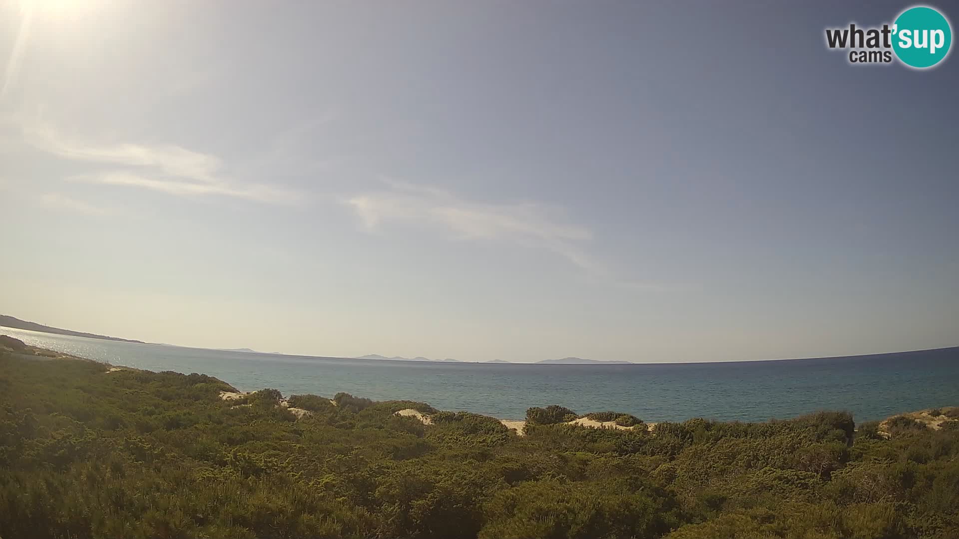 Villaplatamona, vue panoramique sur le golfe de l’Asinara, Platamona, Sorso, Sardaigne – webcam en direct