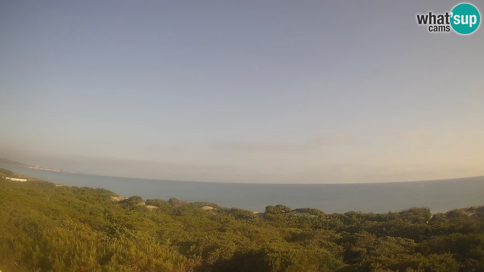 Villaplatamona, Panoramablick auf den Golf von Asinara, Platamona, Sorso, Sardinien – Live-Webcam