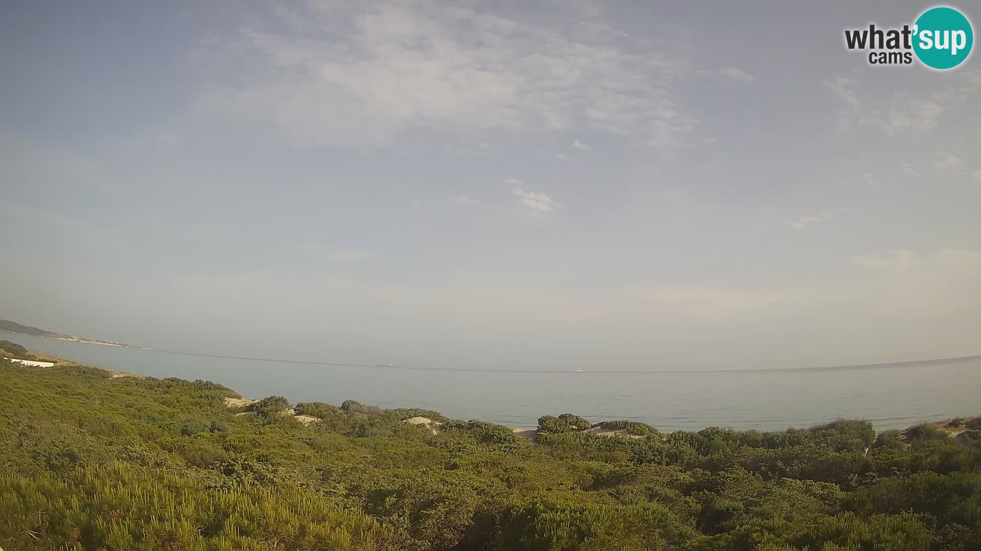 Villaplatamona, vue panoramique sur le golfe de l’Asinara, Platamona, Sorso, Sardaigne – webcam en direct