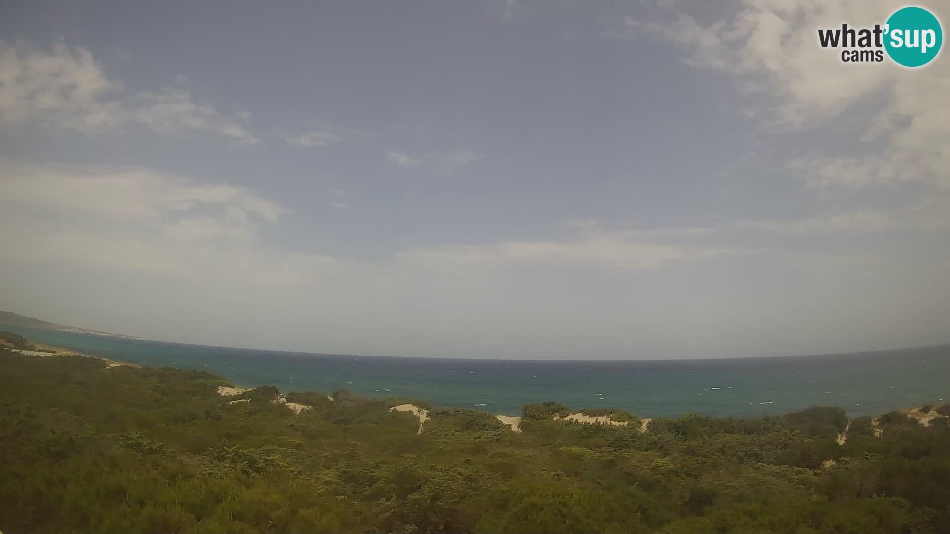 Villaplatamona, panoramski pogled na zaliv Asinara, Platamona, Sorso, Sardinija – spletna kamera v živo