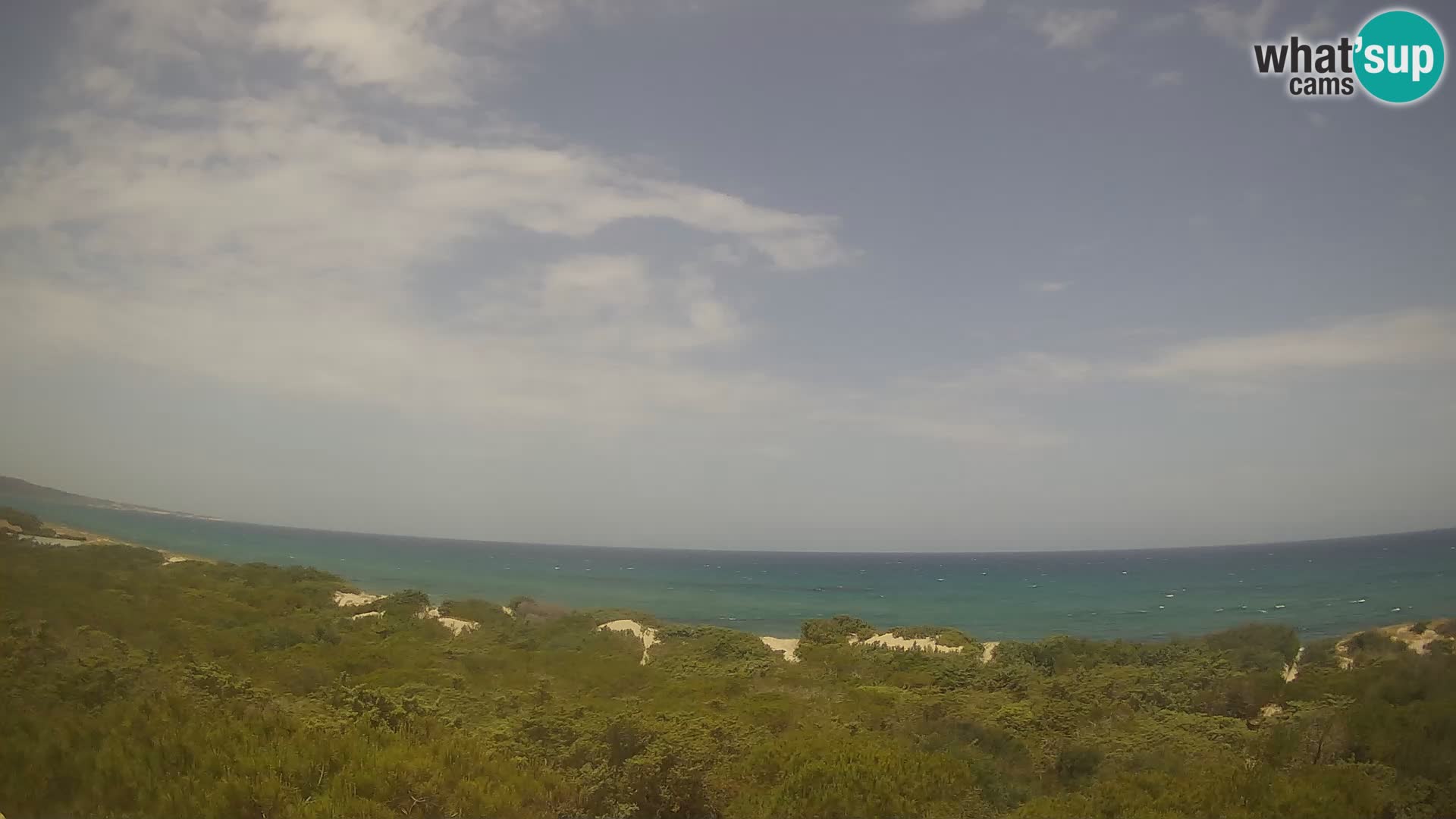 Villaplatamona, vue panoramique sur le golfe de l’Asinara, Platamona, Sorso, Sardaigne – webcam en direct