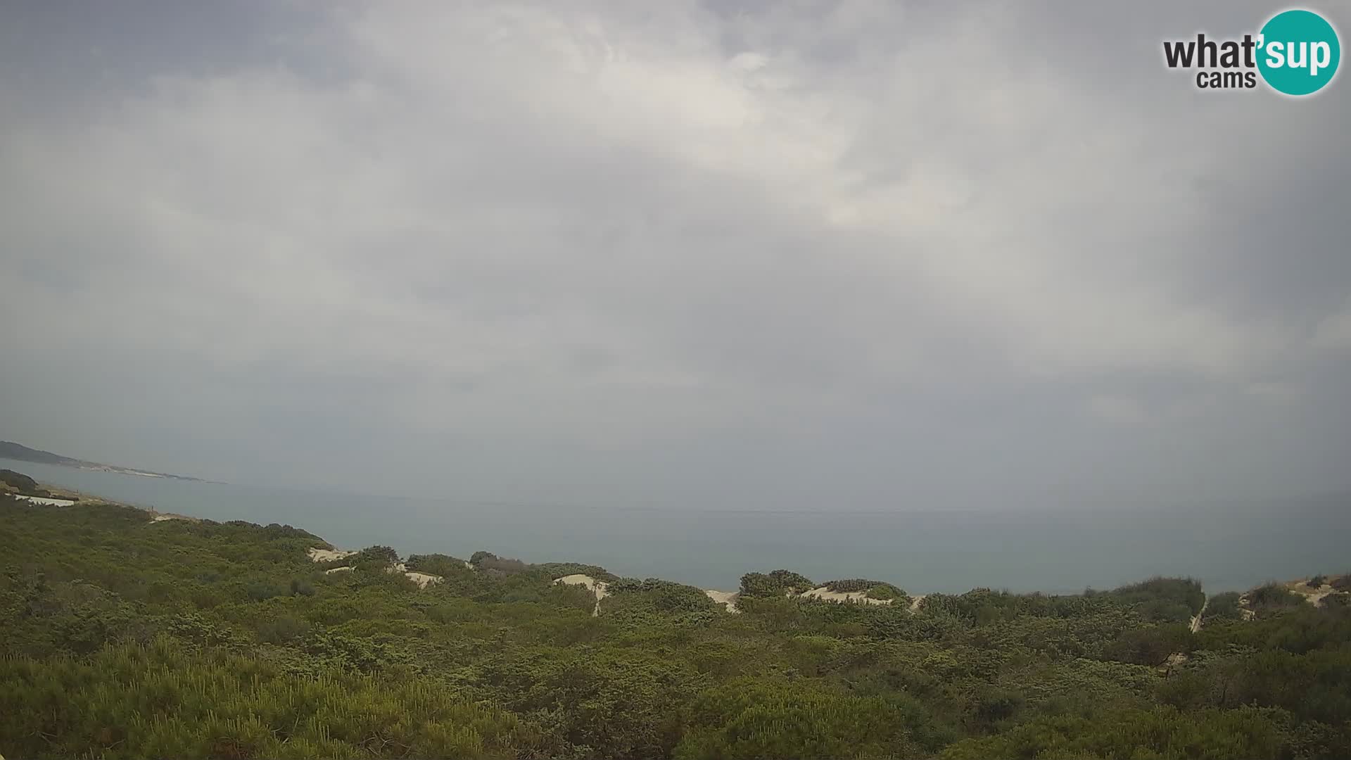 Villaplatamona, panoramski pogled na zaliv Asinara, Platamona, Sorso, Sardinija – spletna kamera v živo