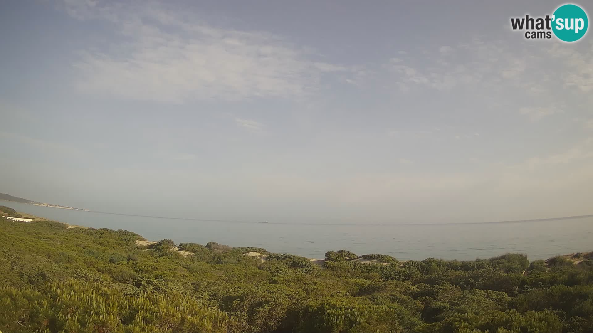 Villaplatamona, Panoramablick auf den Golf von Asinara, Platamona, Sorso, Sardinien – Live-Webcam