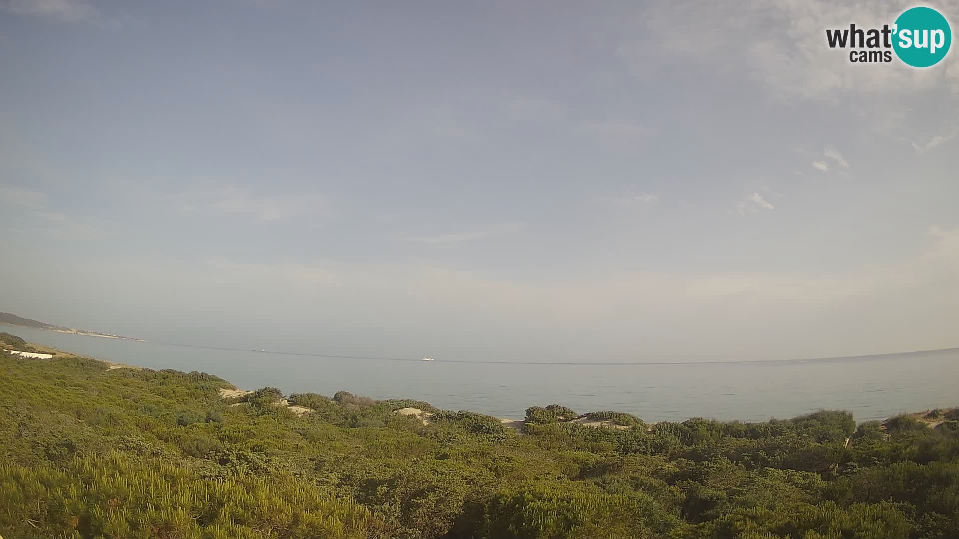 Villaplatamona, vue panoramique sur le golfe de l’Asinara, Platamona, Sorso, Sardaigne – webcam en direct