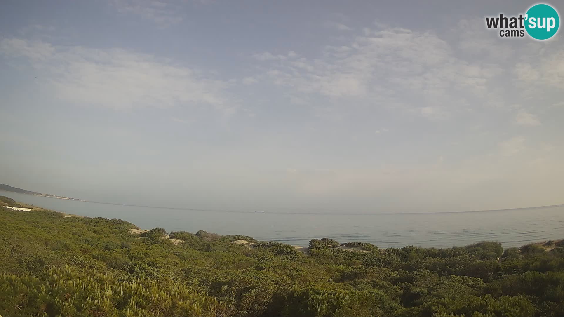 Villaplatamona, vue panoramique sur le golfe de l’Asinara, Platamona, Sorso, Sardaigne – webcam en direct