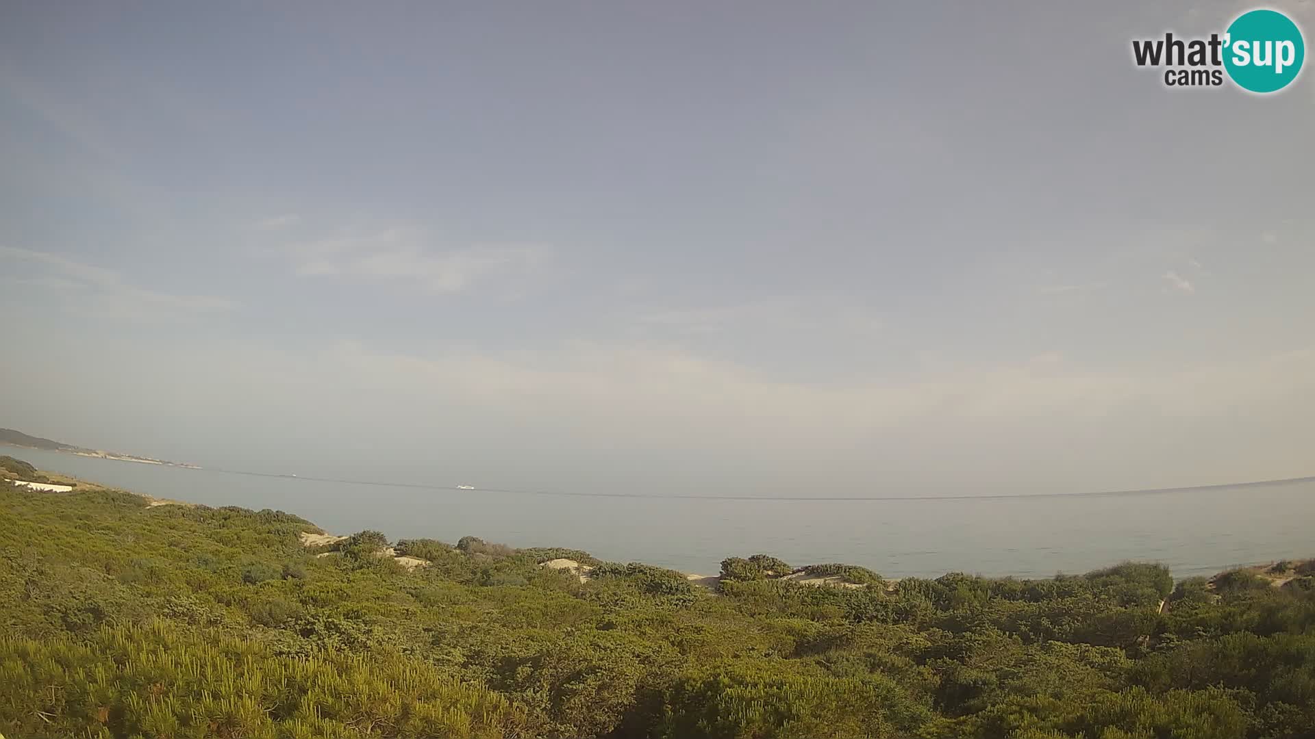 Villaplatamona, panoramski pogled na zaljev Asinara, Platamona, Sorso, Sardinija – web kamera uživo