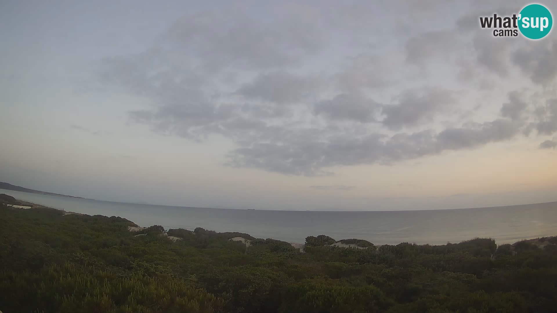 Villaplatamona, vue panoramique sur le golfe de l’Asinara, Platamona, Sorso, Sardaigne – webcam en direct