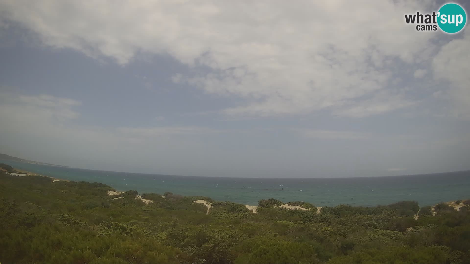 Villaplatamona, Panoramablick auf den Golf von Asinara, Platamona, Sorso, Sardinien – Live-Webcam