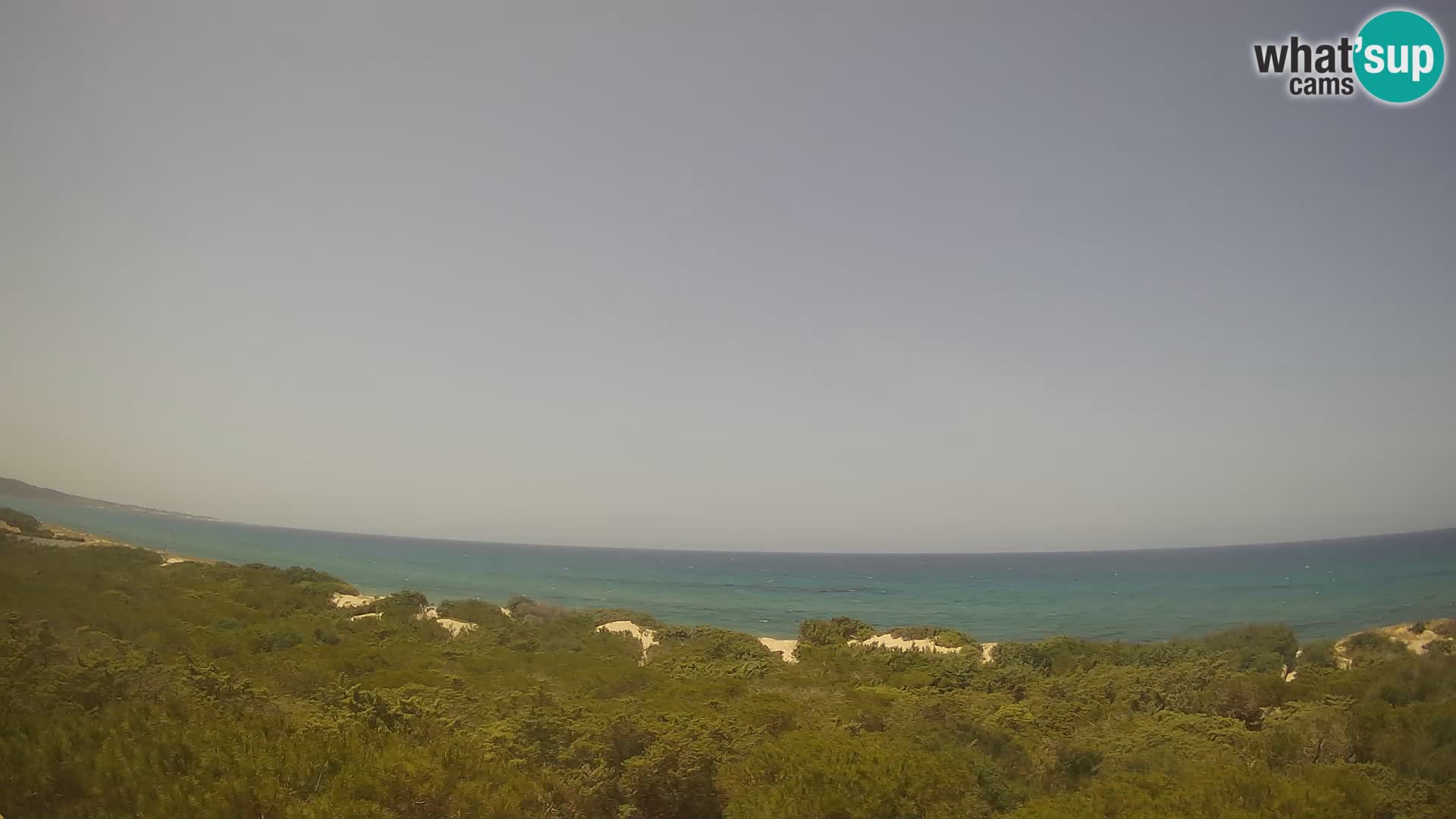 Villaplatamona, panoramski pogled na zaliv Asinara, Platamona, Sorso, Sardinija – spletna kamera v živo