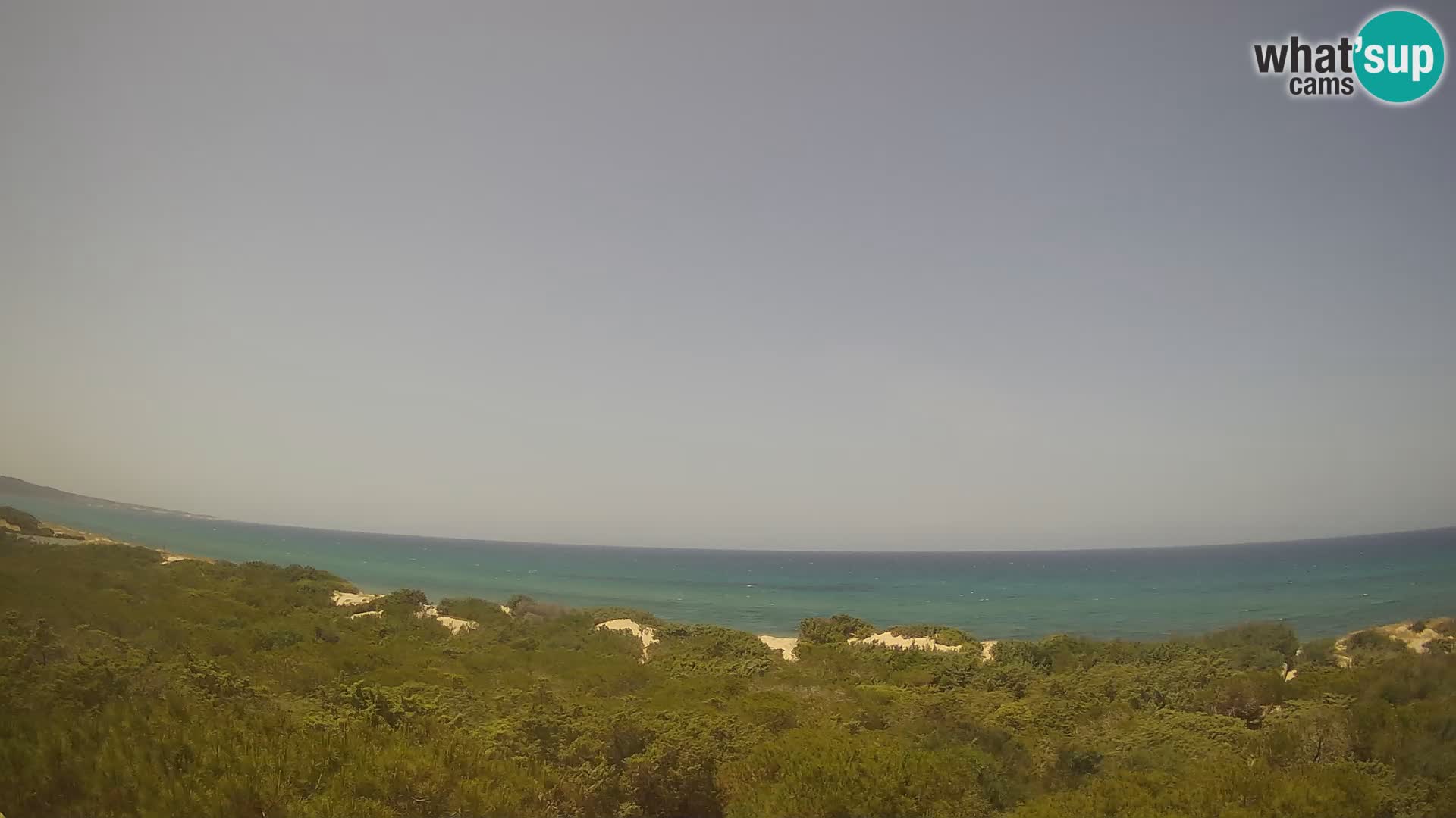 Villaplatamona, Panoramablick auf den Golf von Asinara, Platamona, Sorso, Sardinien – Live-Webcam