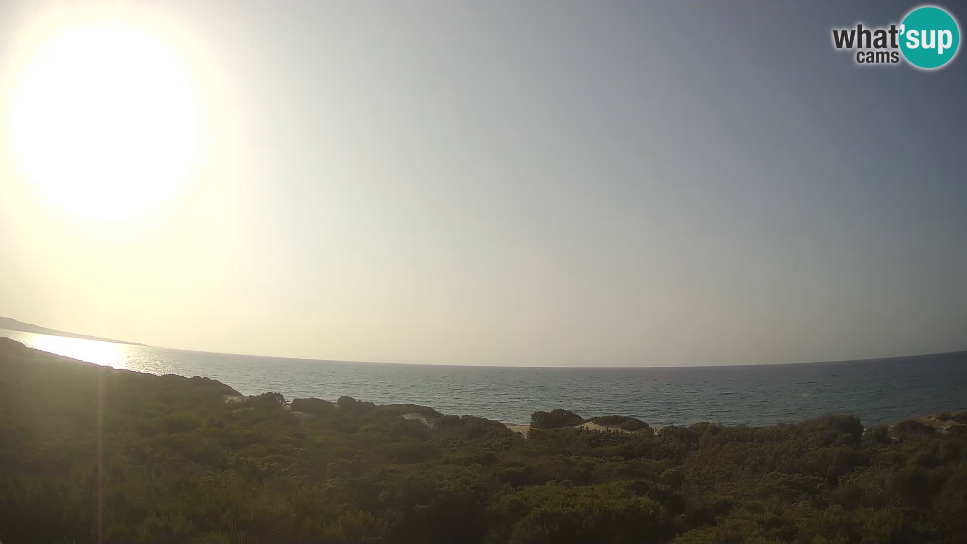 Villaplatamona, panoramski pogled na zaljev Asinara, Platamona, Sorso, Sardinija – web kamera uživo
