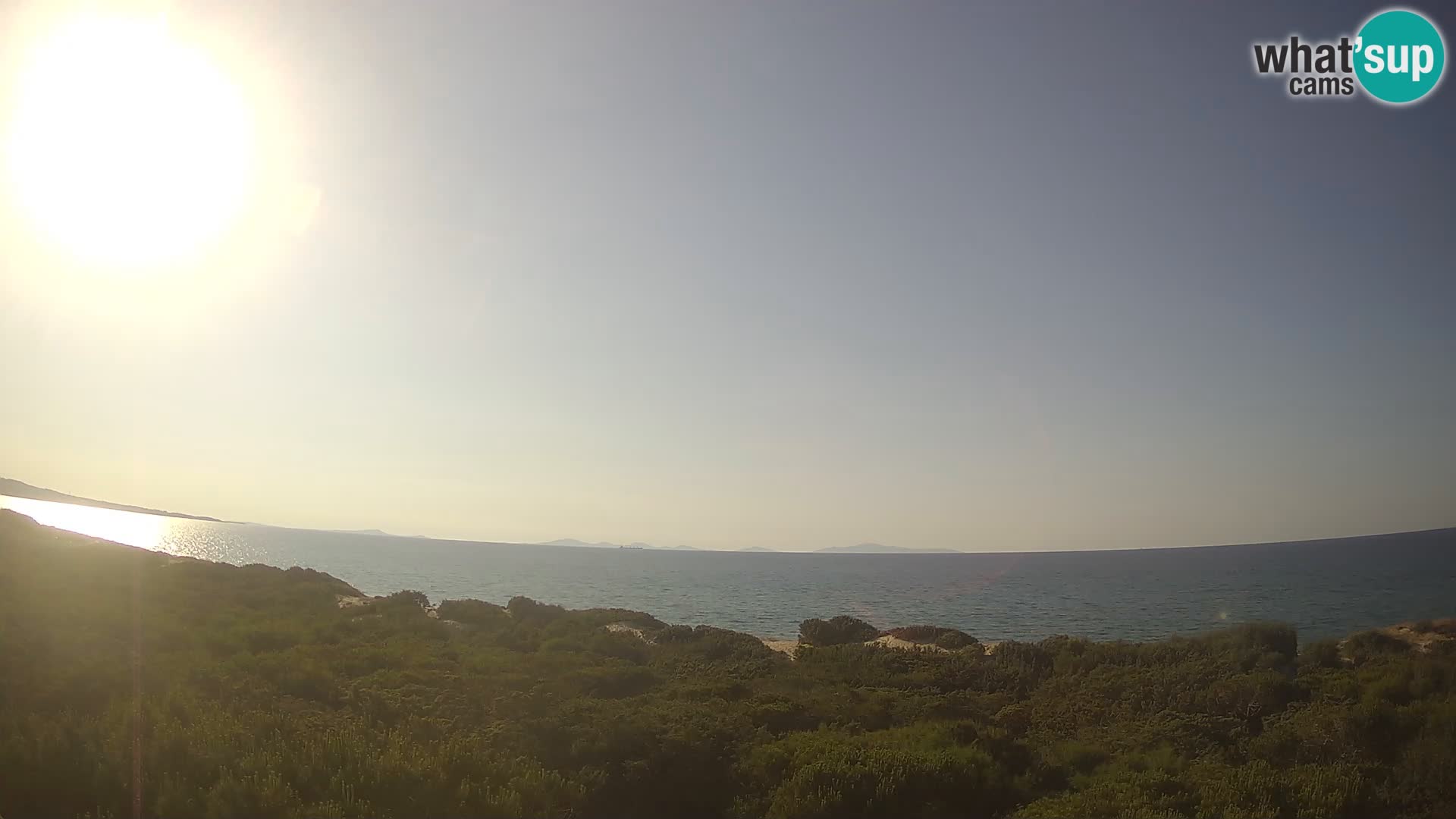 Villaplatamona, panoramski pogled na zaliv Asinara, Platamona, Sorso, Sardinija – spletna kamera v živo