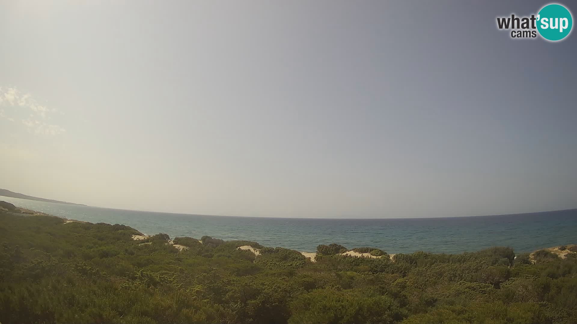 Villaplatamona, panoramski pogled na zaljev Asinara, Platamona, Sorso, Sardinija – web kamera uživo