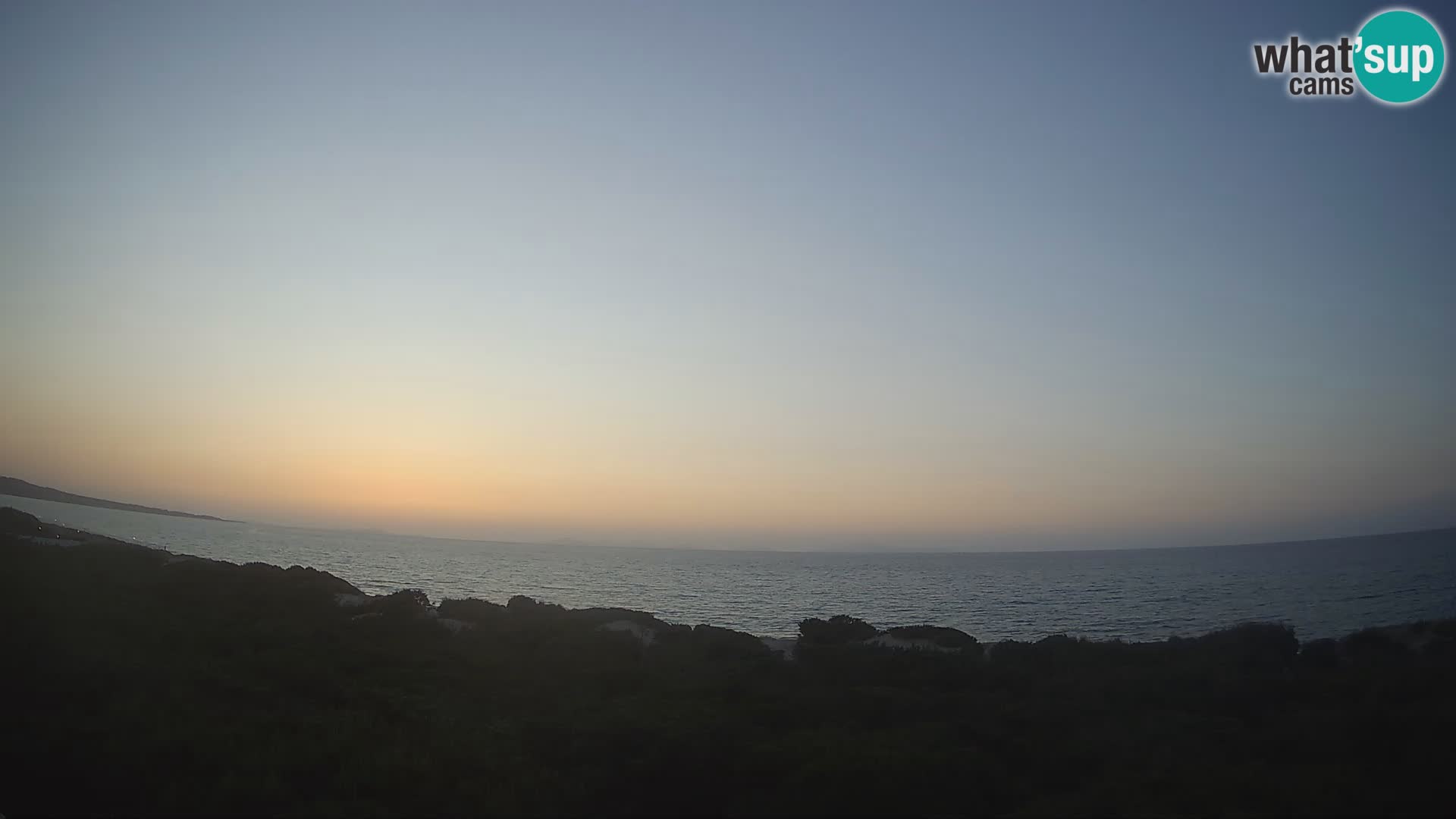 Villaplatamona, Panoramablick auf den Golf von Asinara, Platamona, Sorso, Sardinien – Live-Webcam