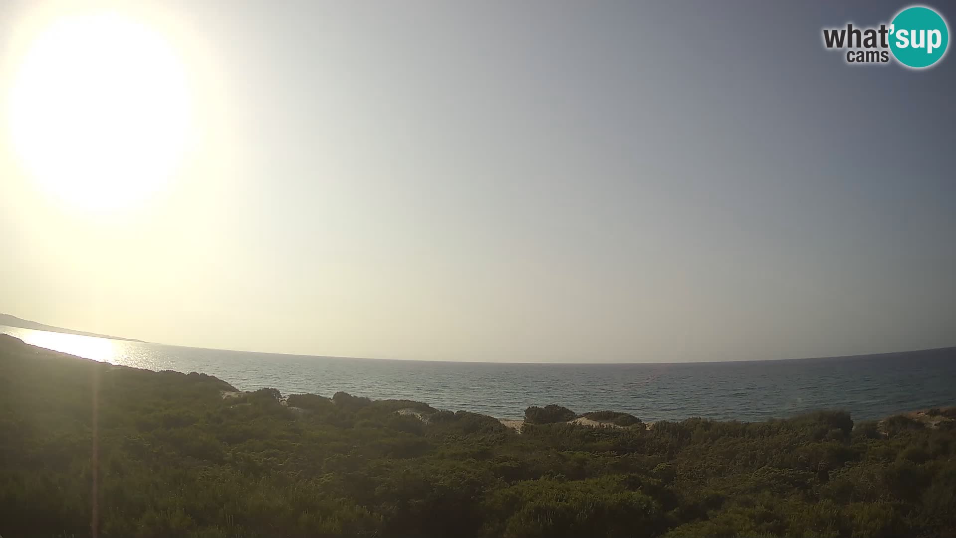 Villaplatamona, panoramski pogled na zaliv Asinara, Platamona, Sorso, Sardinija – spletna kamera v živo