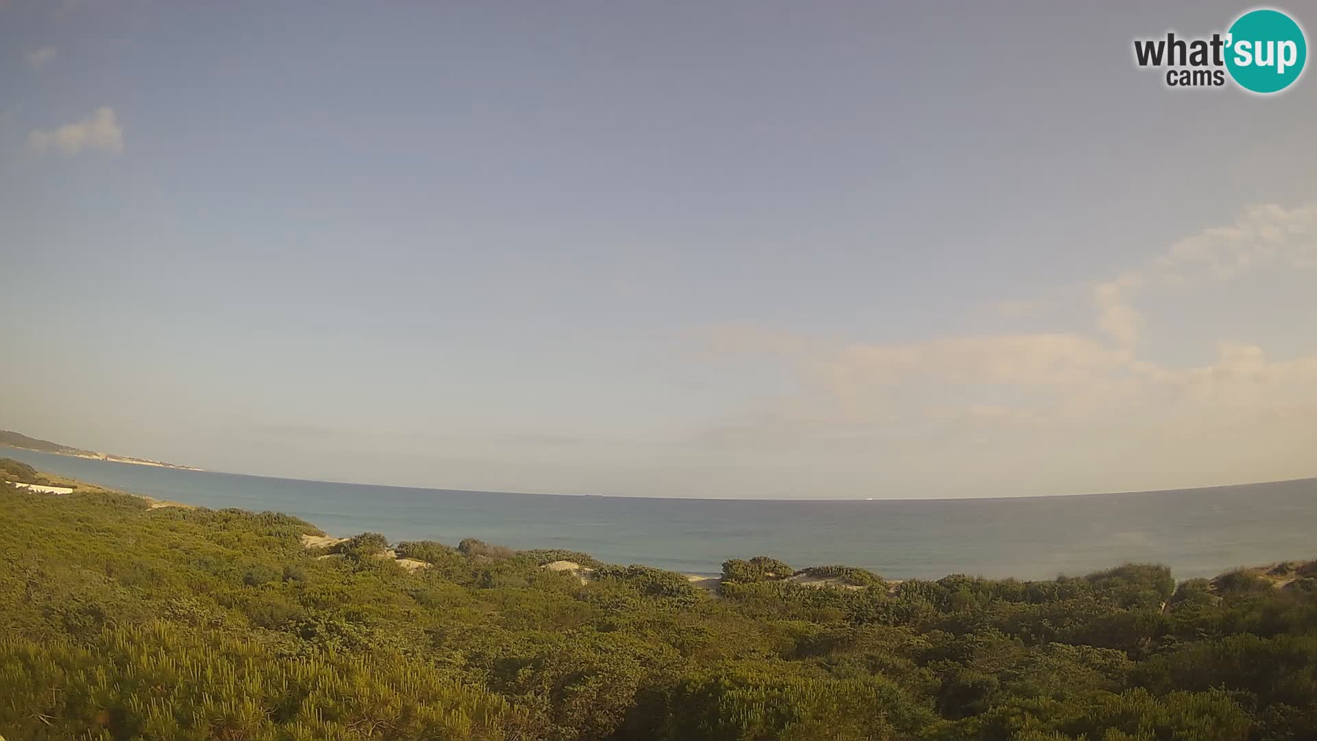 Villaplatamona, vue panoramique sur le golfe de l’Asinara, Platamona, Sorso, Sardaigne – webcam en direct