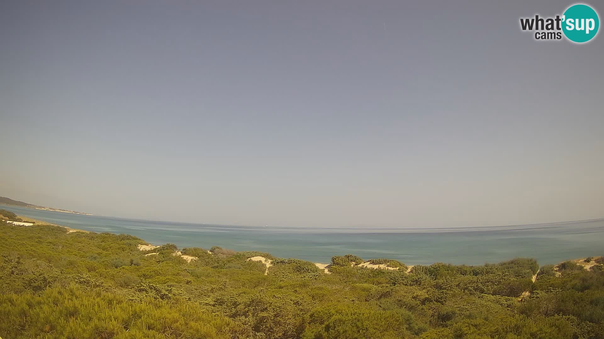 Villaplatamona, vue panoramique sur le golfe de l’Asinara, Platamona, Sorso, Sardaigne – webcam en direct