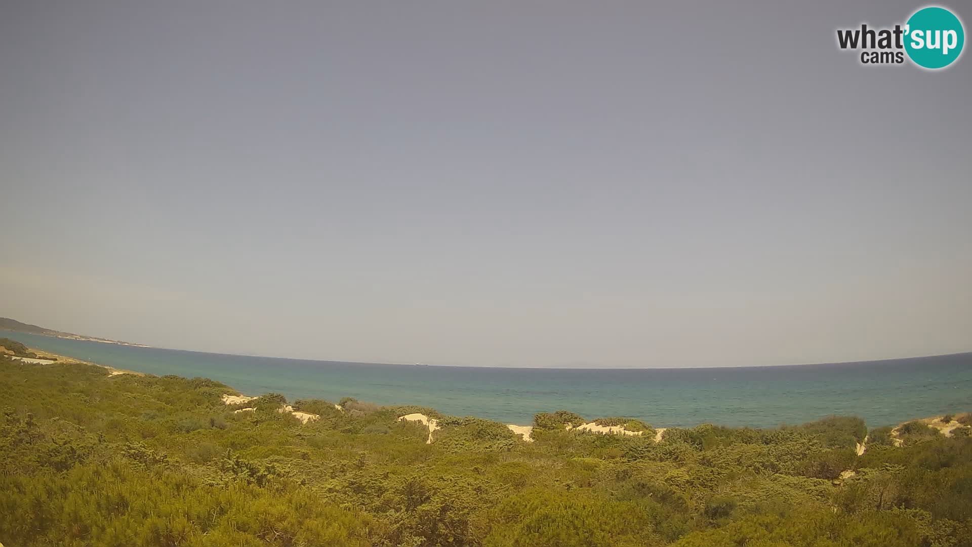 Villaplatamona, Panoramablick auf den Golf von Asinara, Platamona, Sorso, Sardinien – Live-Webcam