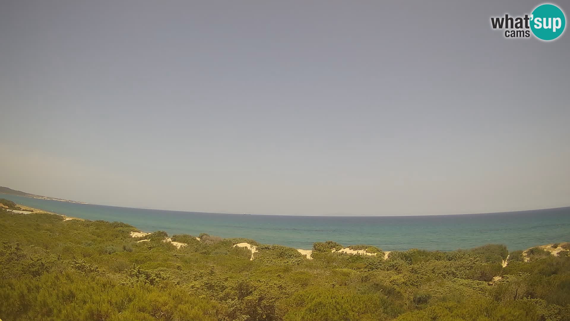 Villaplatamona, Panoramablick auf den Golf von Asinara, Platamona, Sorso, Sardinien – Live-Webcam