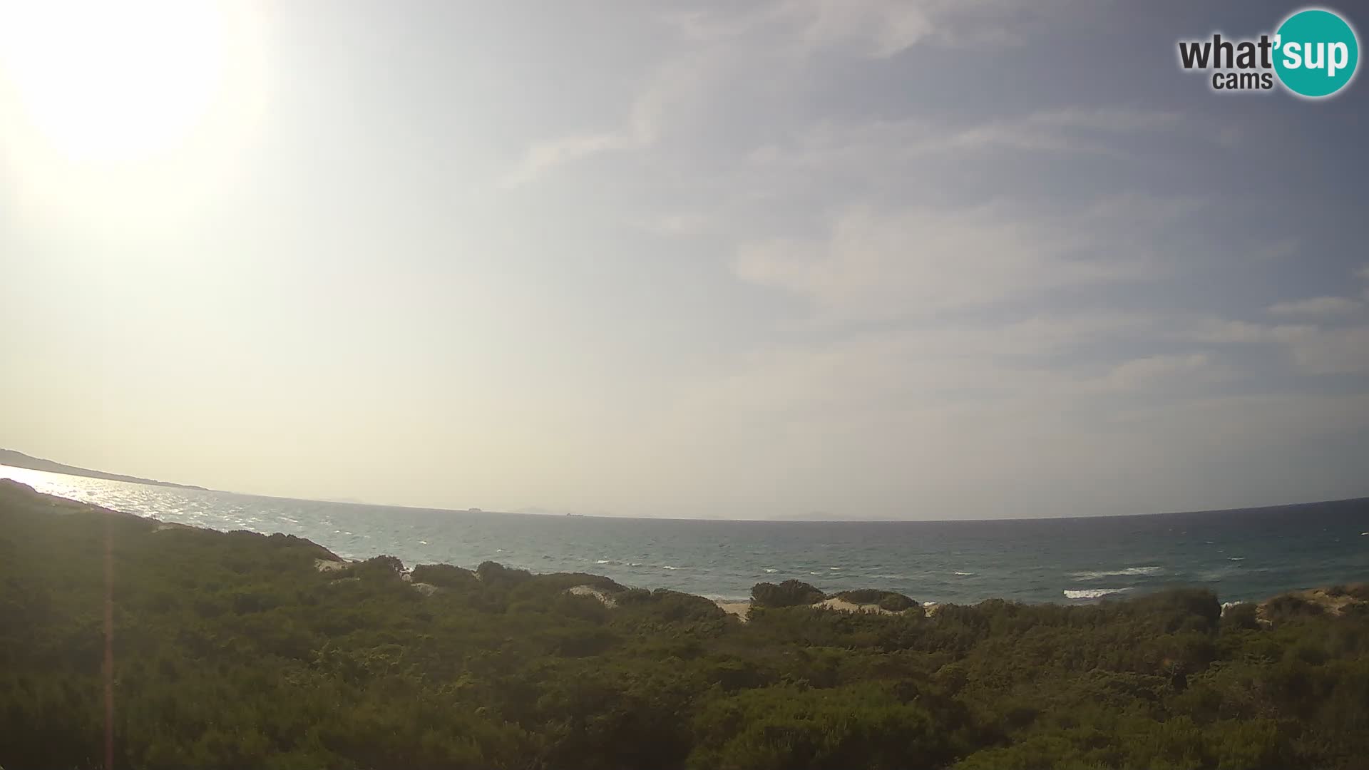 Villaplatamona, panoramic view of the Gulf of Asinara, Platamona, Sorso, Sardinia – live webcam