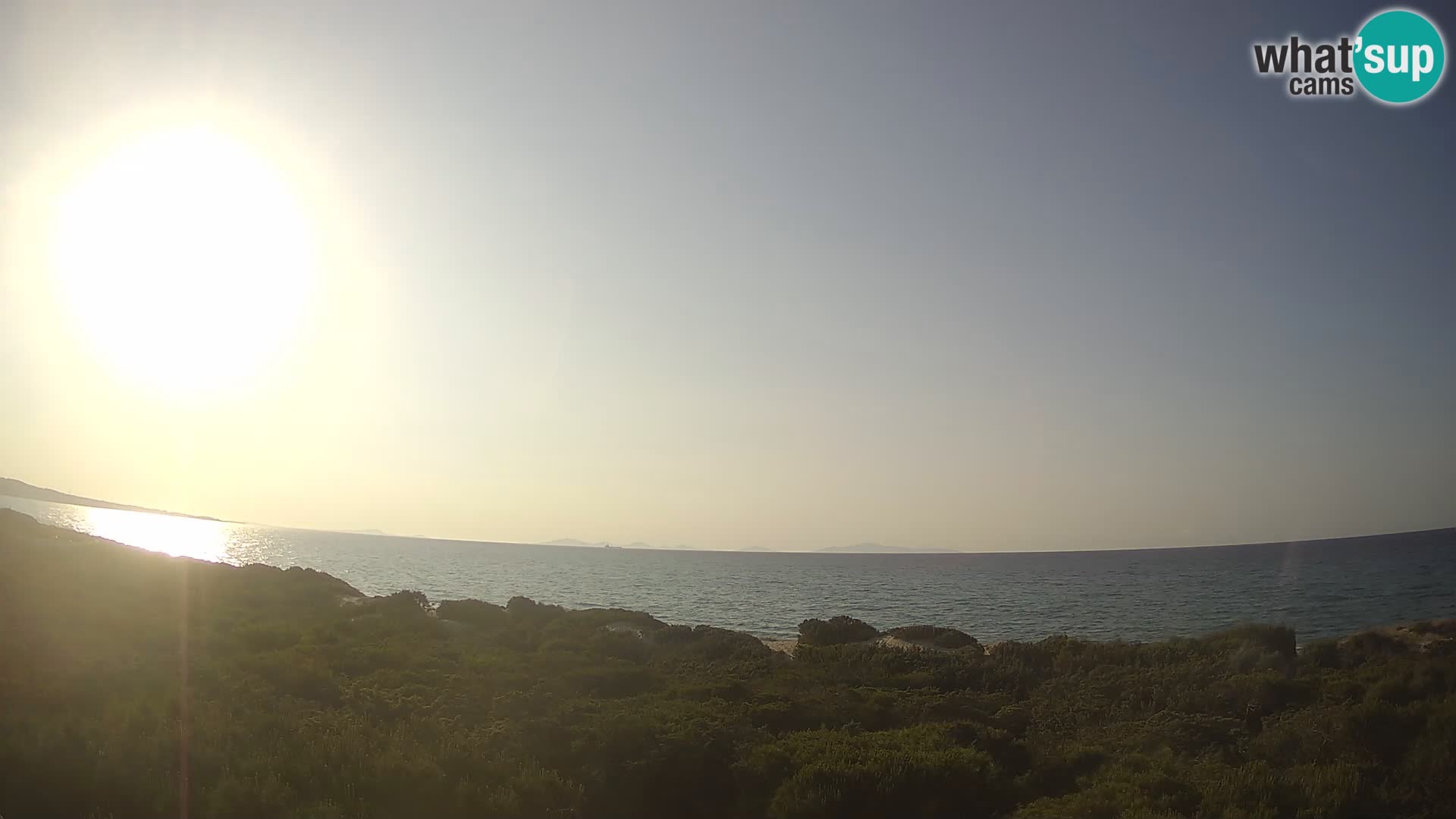 Villaplatamona, Panoramablick auf den Golf von Asinara, Platamona, Sorso, Sardinien – Live-Webcam